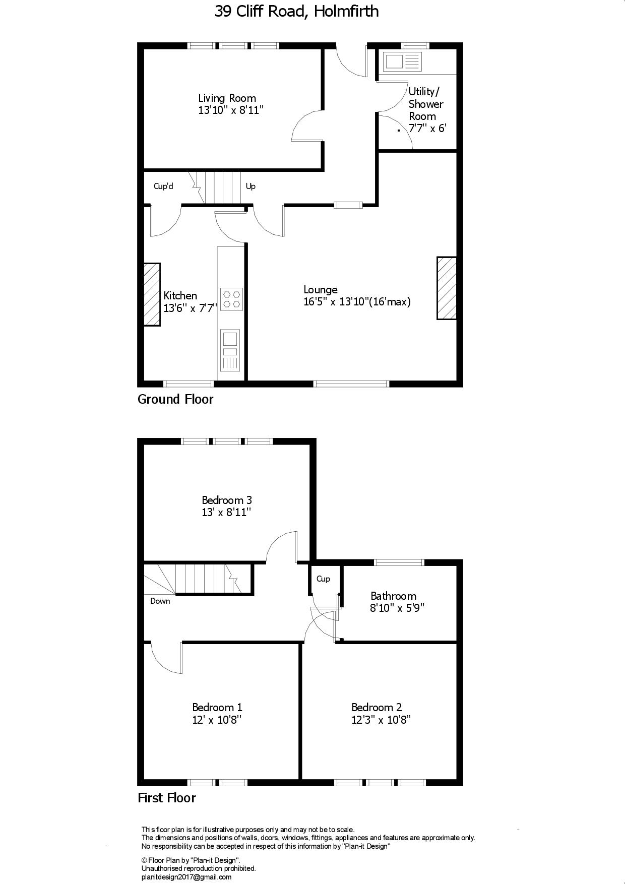 Cliff Road, Holmfirth HD9, 3 bedroom terraced house for sale 65441974