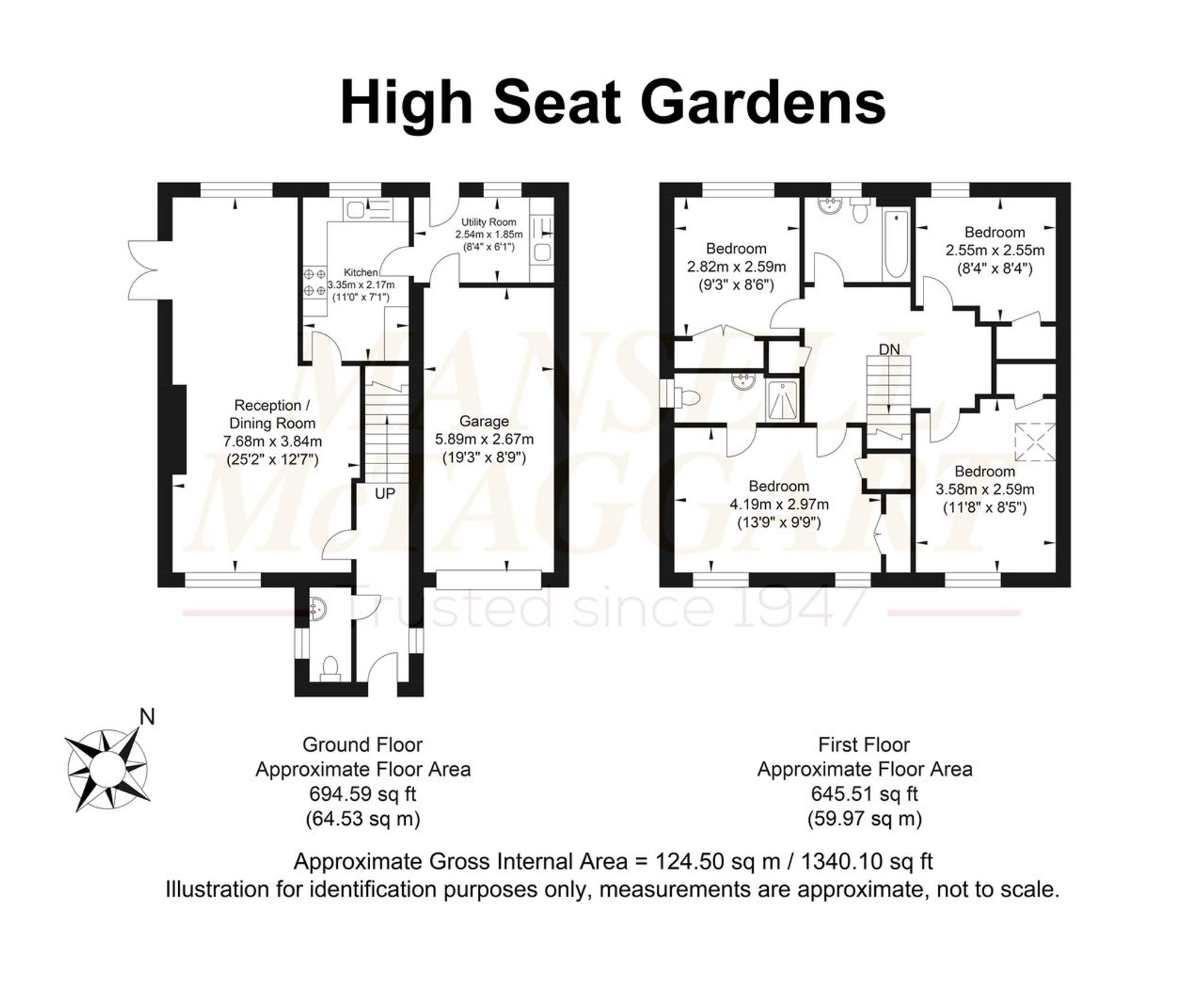 7 High Seat Gardens Saxon Close, Billingshurst floorplan