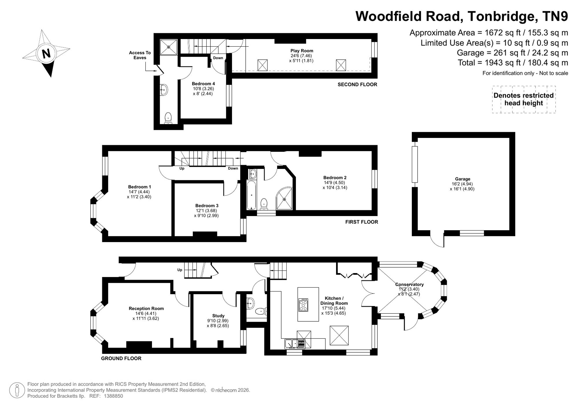 26 Woodfield Road, Tonbridge floorplan
