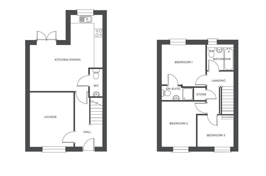 Plot 136 The Ashmead, Acresford Park, Rugeley floorplan