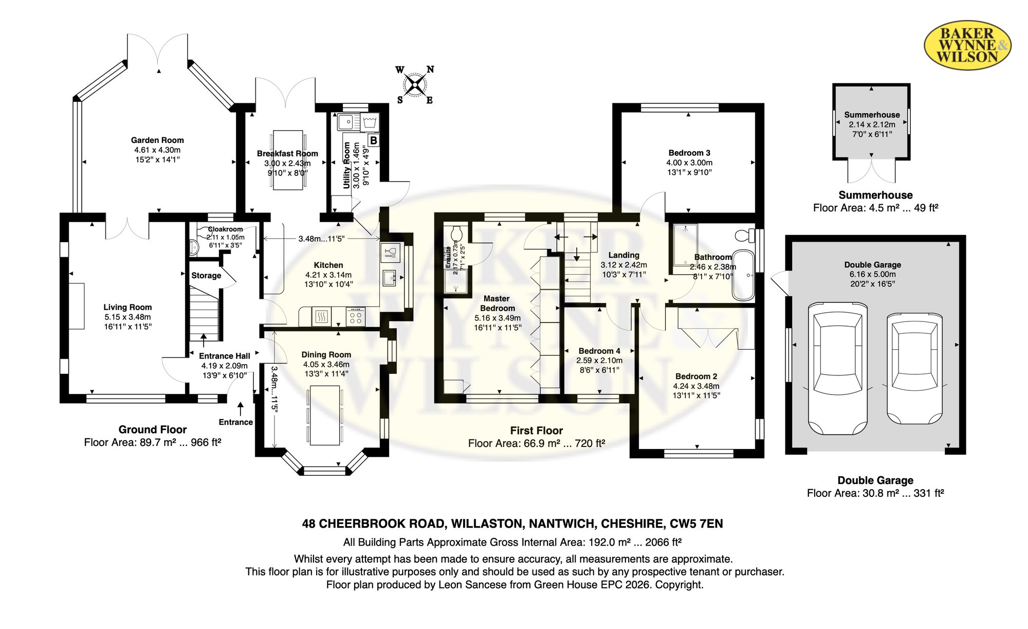 48 Cheerbrook Road, Nantwich floorplan