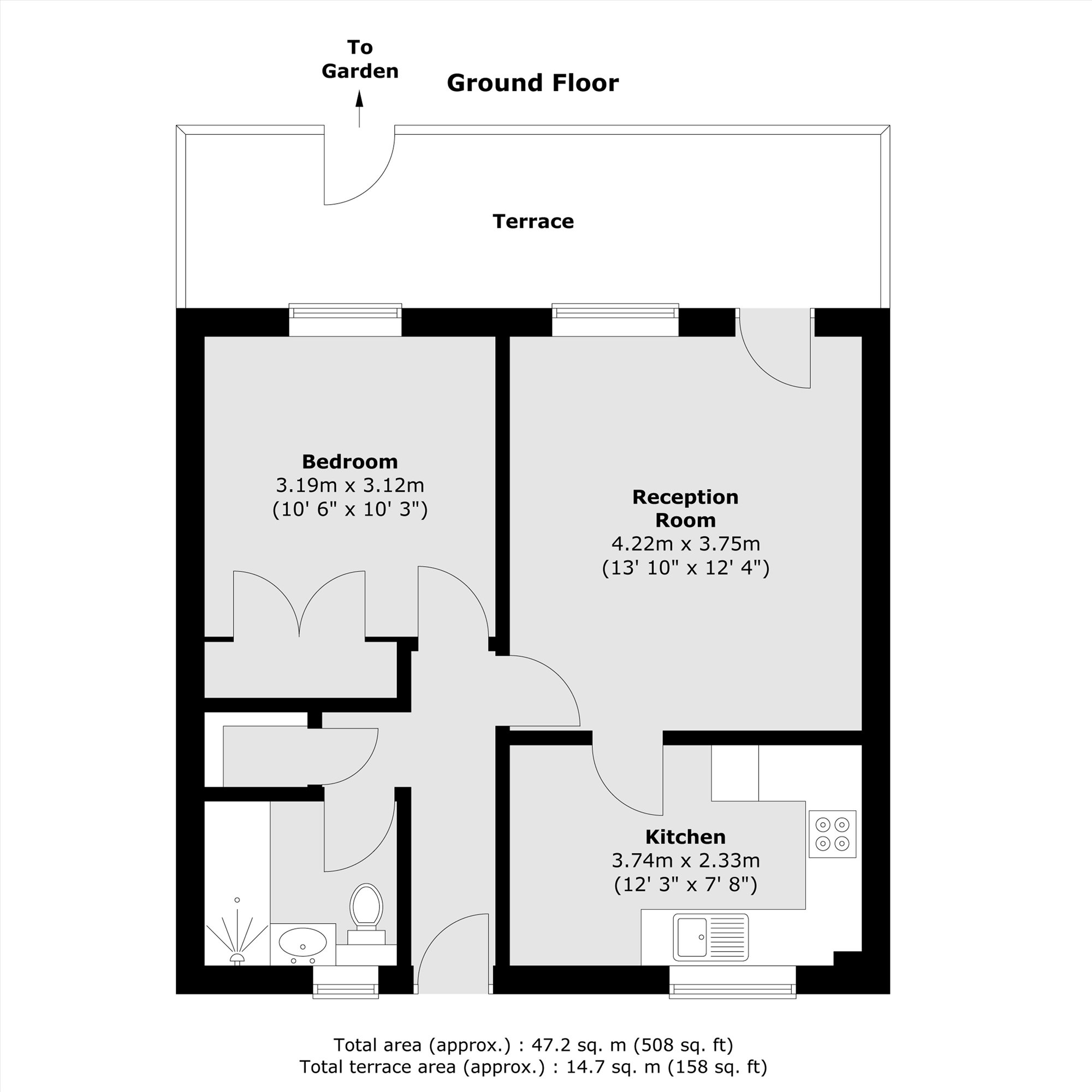 138, Abbeyfields Close, London floorplan