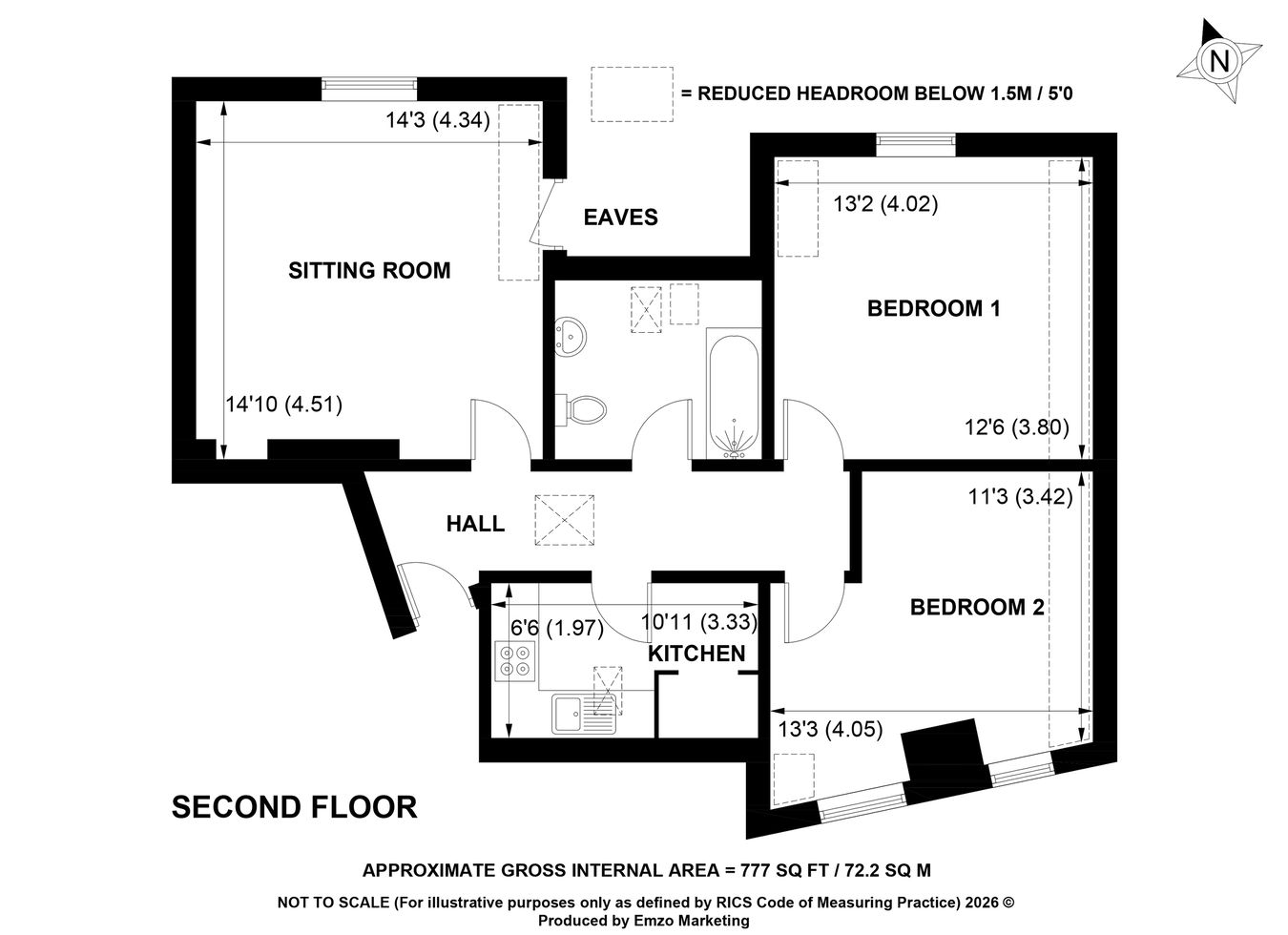 Flat 4, 56, High Street, Lyndhurst floorplan