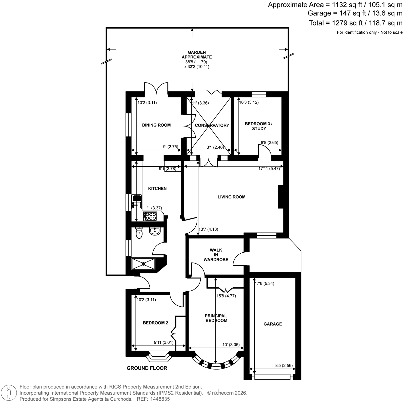 4, Lois Drive, Shepperton floorplan