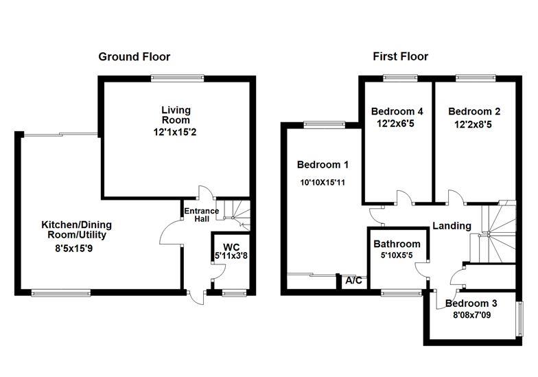 17, Sturton Walk, Corby floorplan