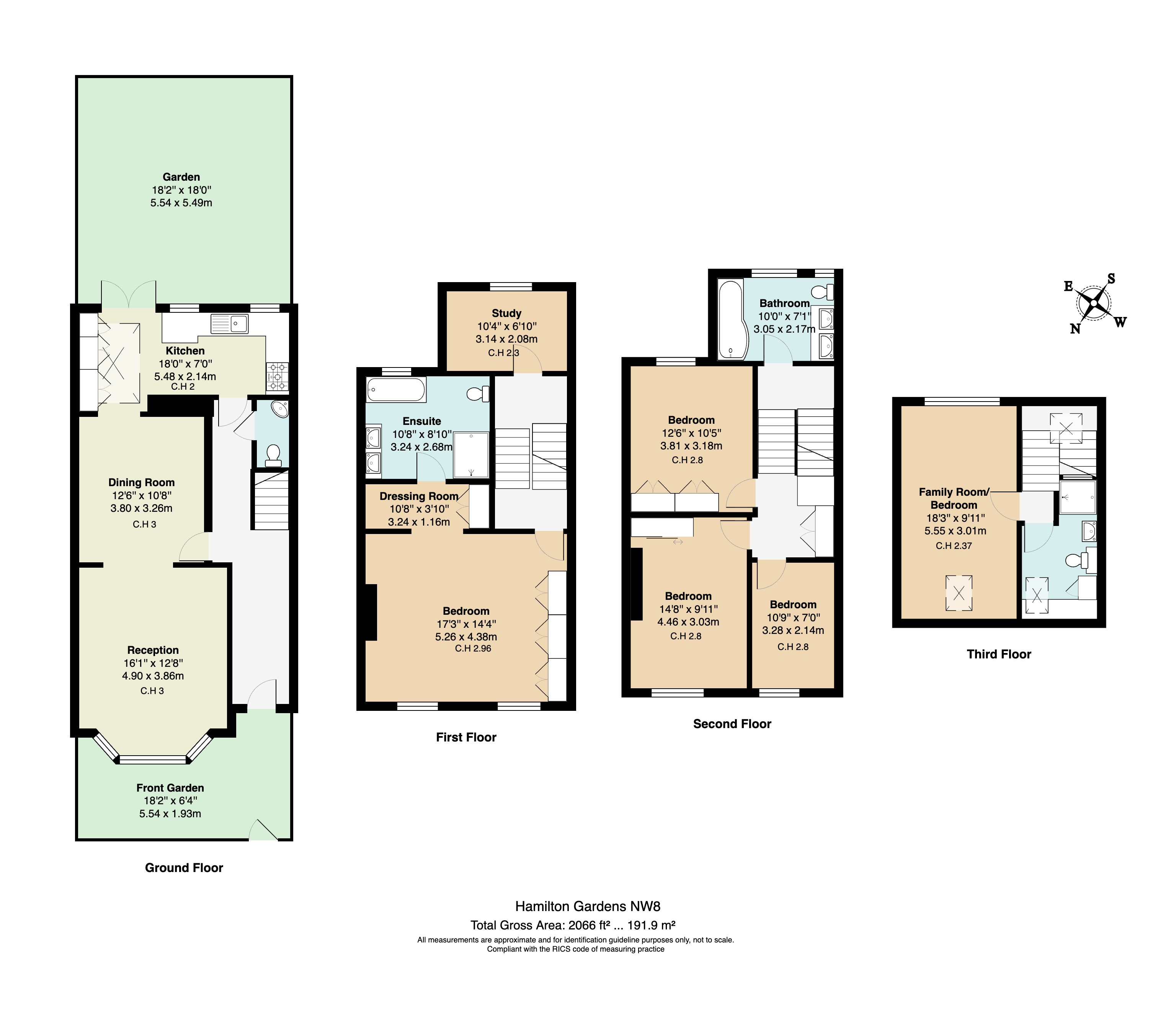 Hamilton Gardens, London floorplan