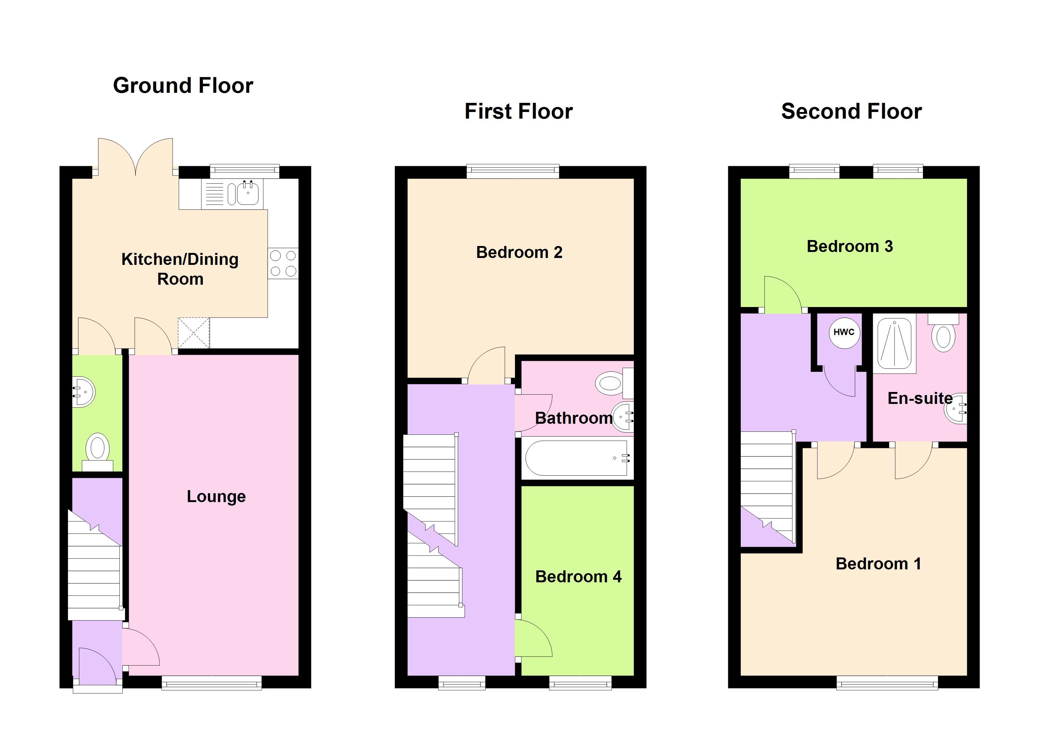 4 Bedrooms Town house to rent in Brentleigh Way, Stoke-On-Trent ST1
