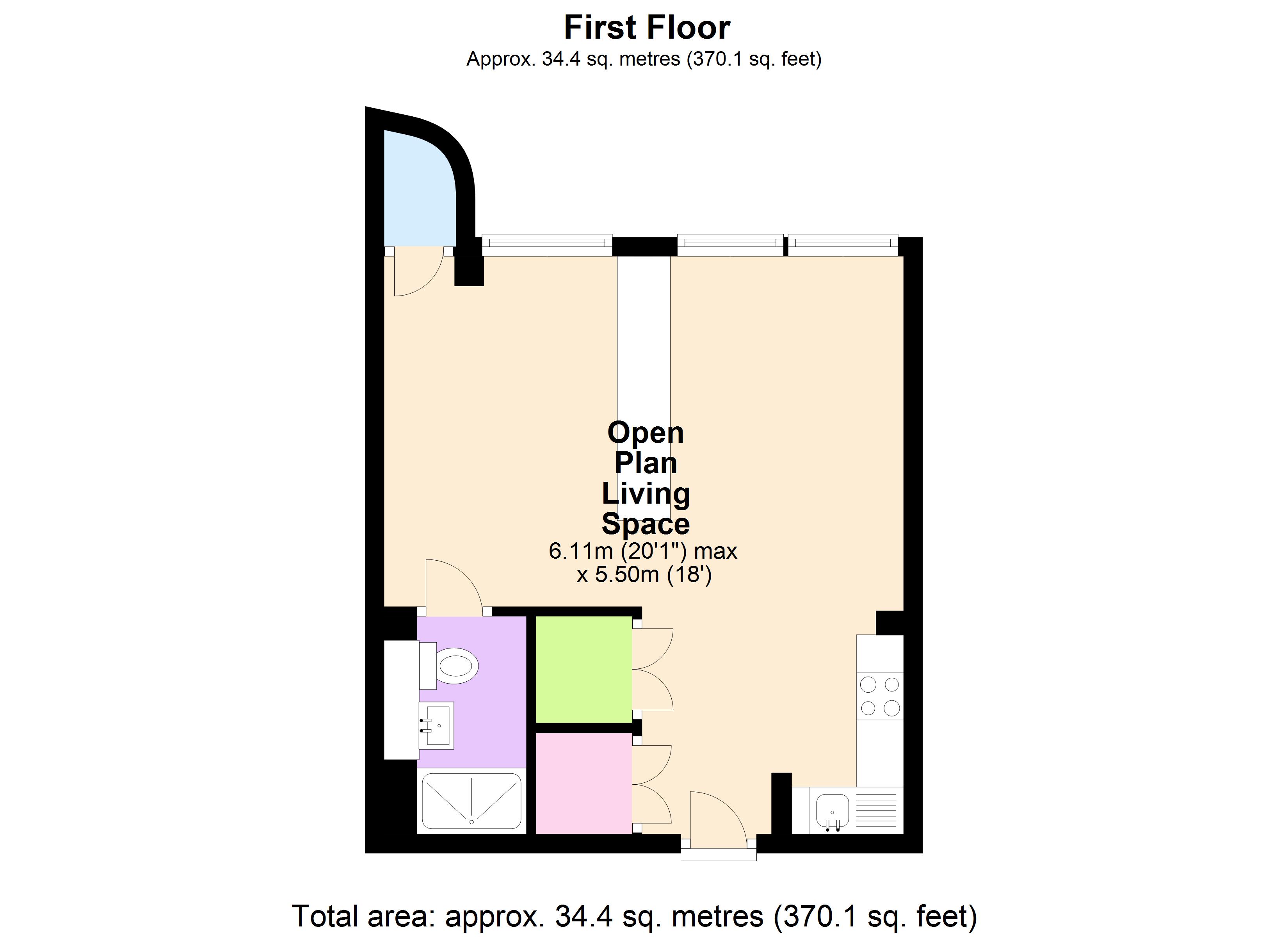 27, Riverdale House, Lewisham floorplan