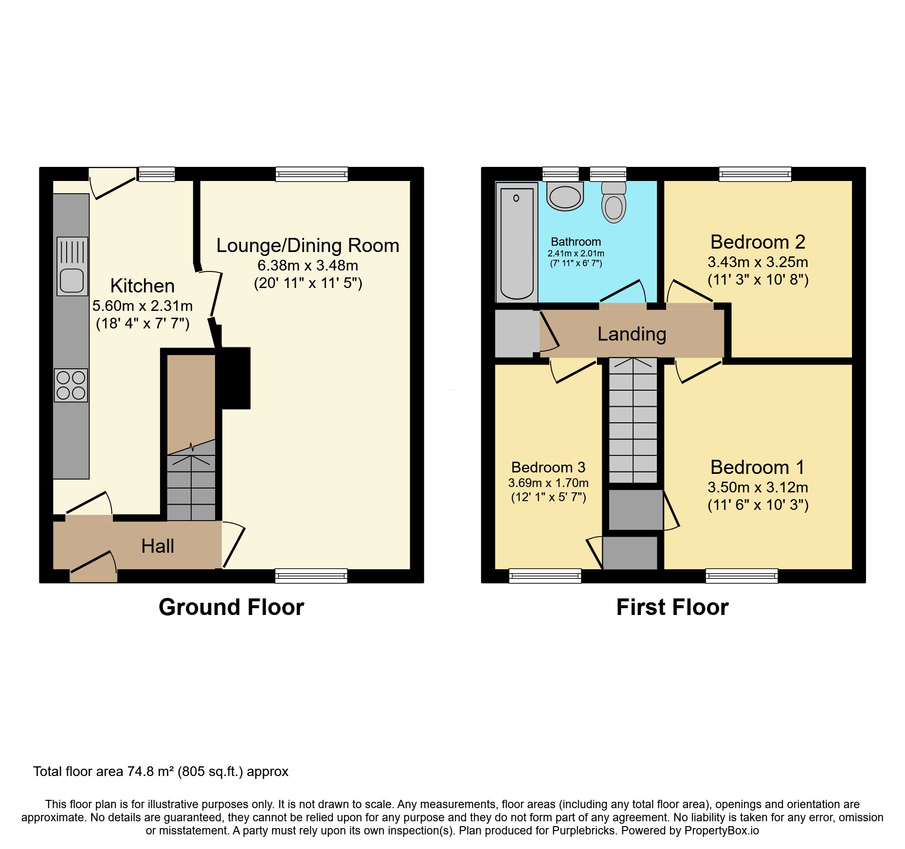 92, New street, Chesterfield floorplan