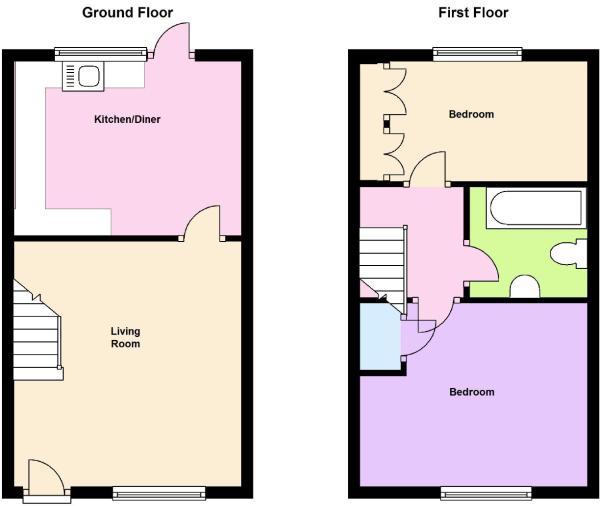 2 Bedrooms Terraced house for sale in Warrilow Close, Worle, Weston-Super-Mare BS22