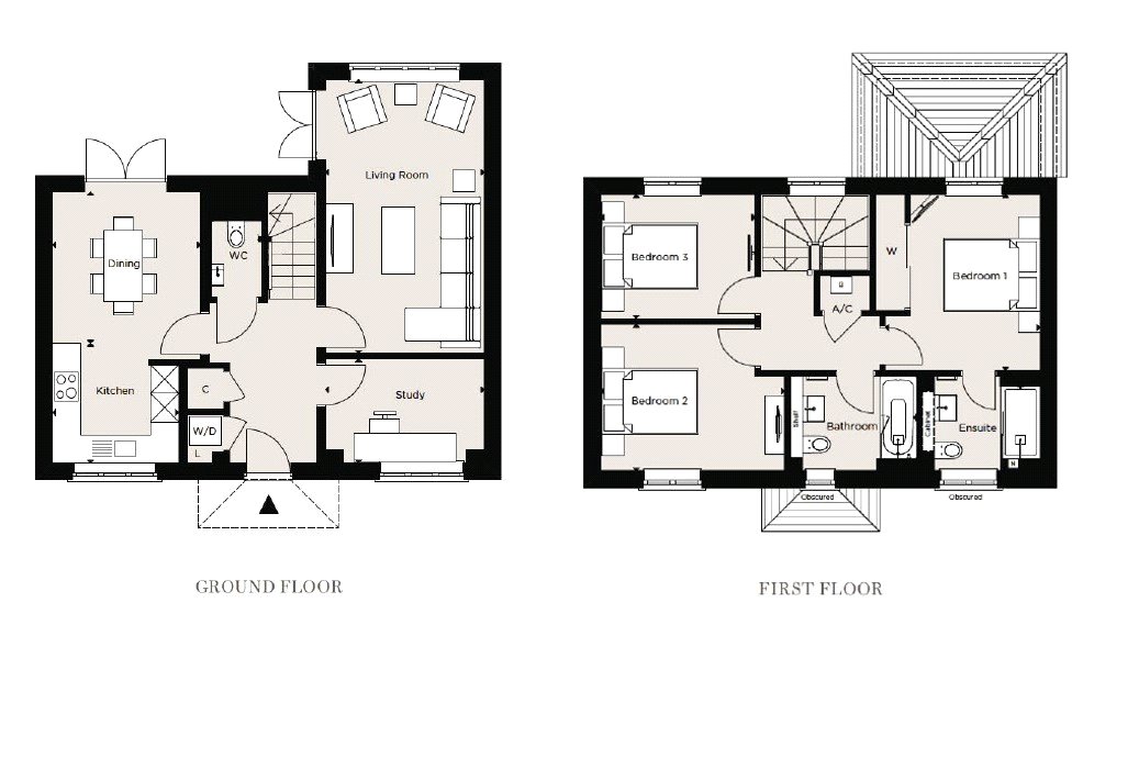 Plot 534 The Hazel,, Abbey Barn Park, High Wycombe floorplan