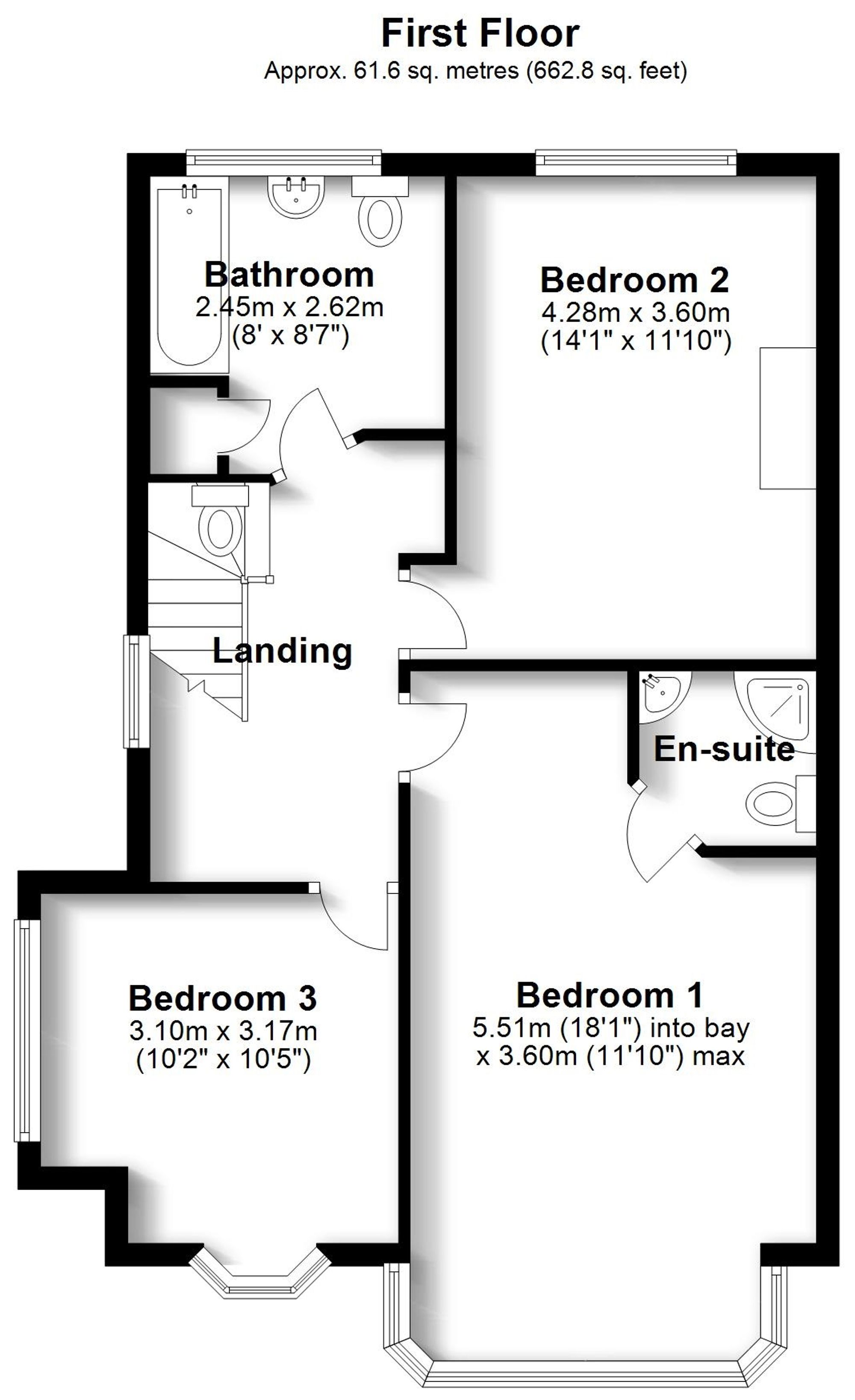 1 The Vale, Croydon floorplan
