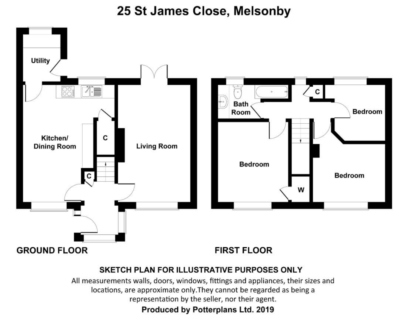 St. James Close, Melsonby, Richmond DL10, 3 bedroom semidetached house