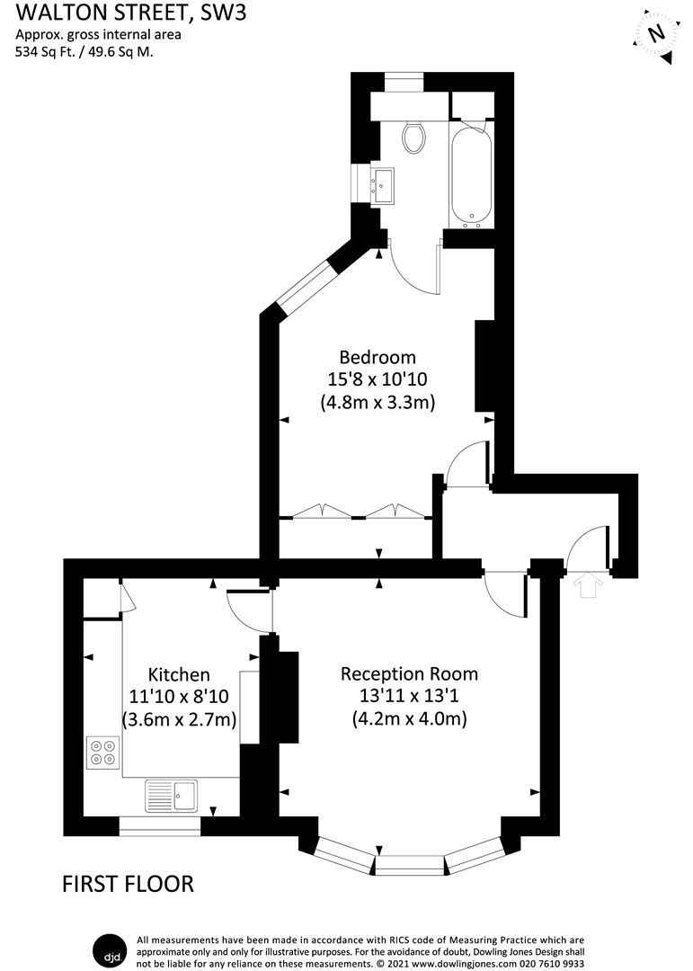 52, Marlborough, 61 Walton Street, London floorplan