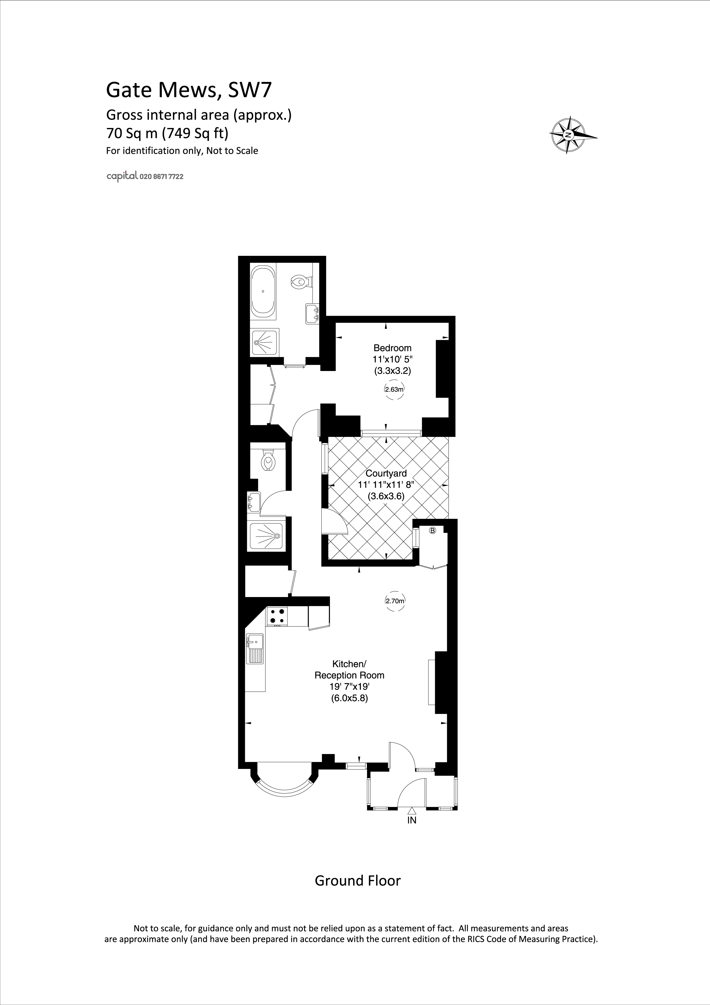 11, Gate Mews, Knightsbridge floorplan