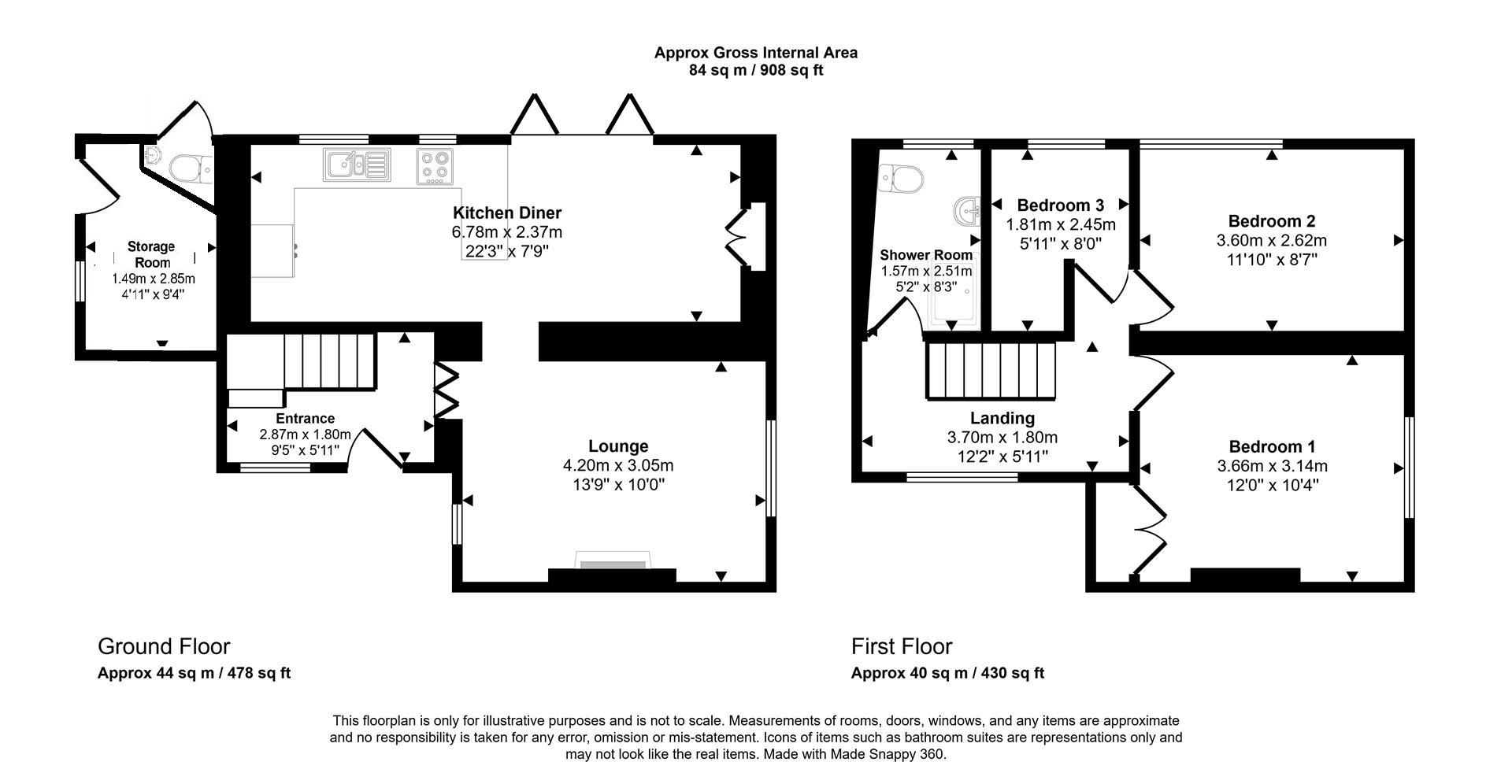 Church Cottage, 1 The Green, Haverfordwest floorplan