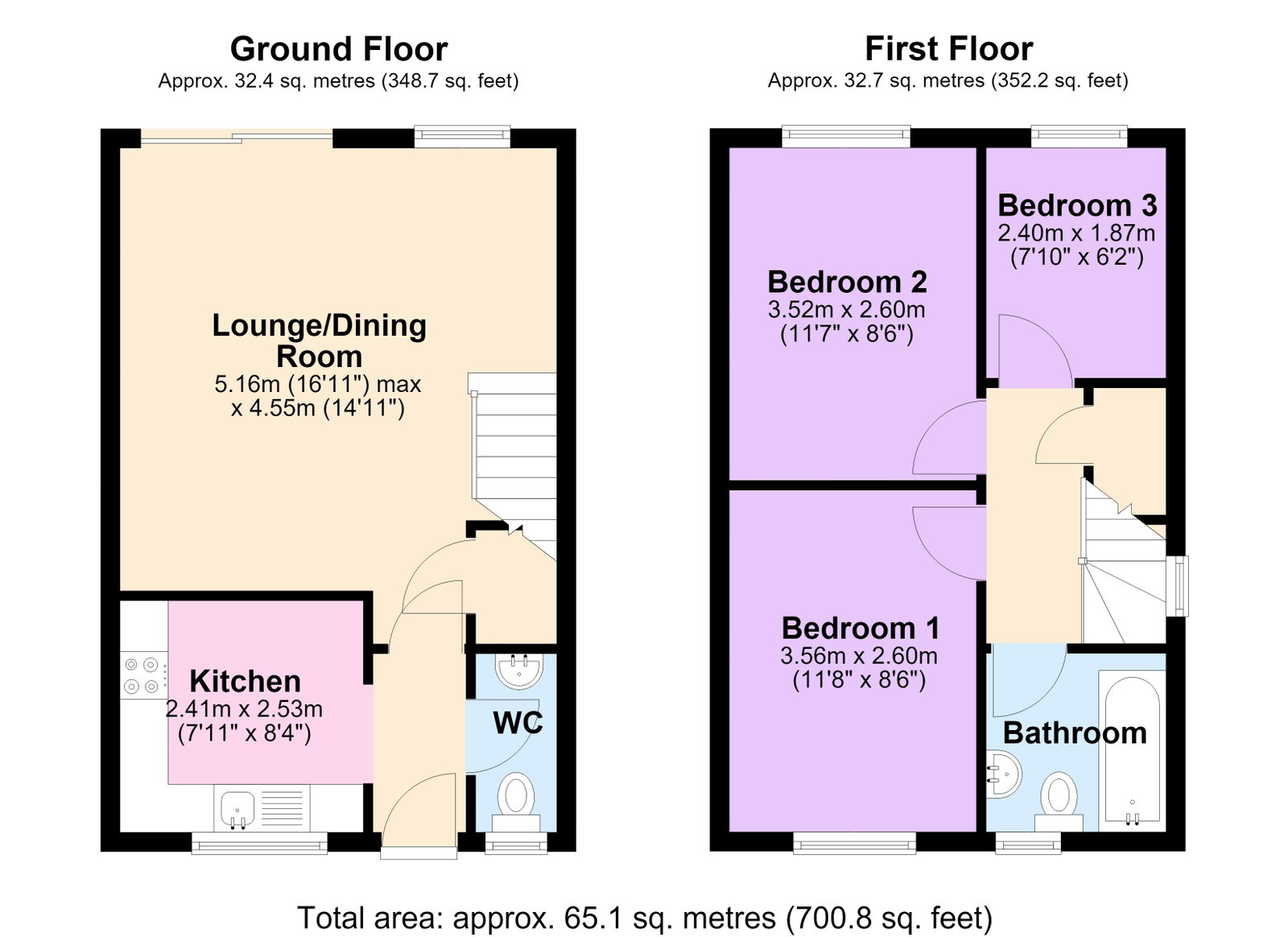 46, Mill Meadow, Northampton floorplan