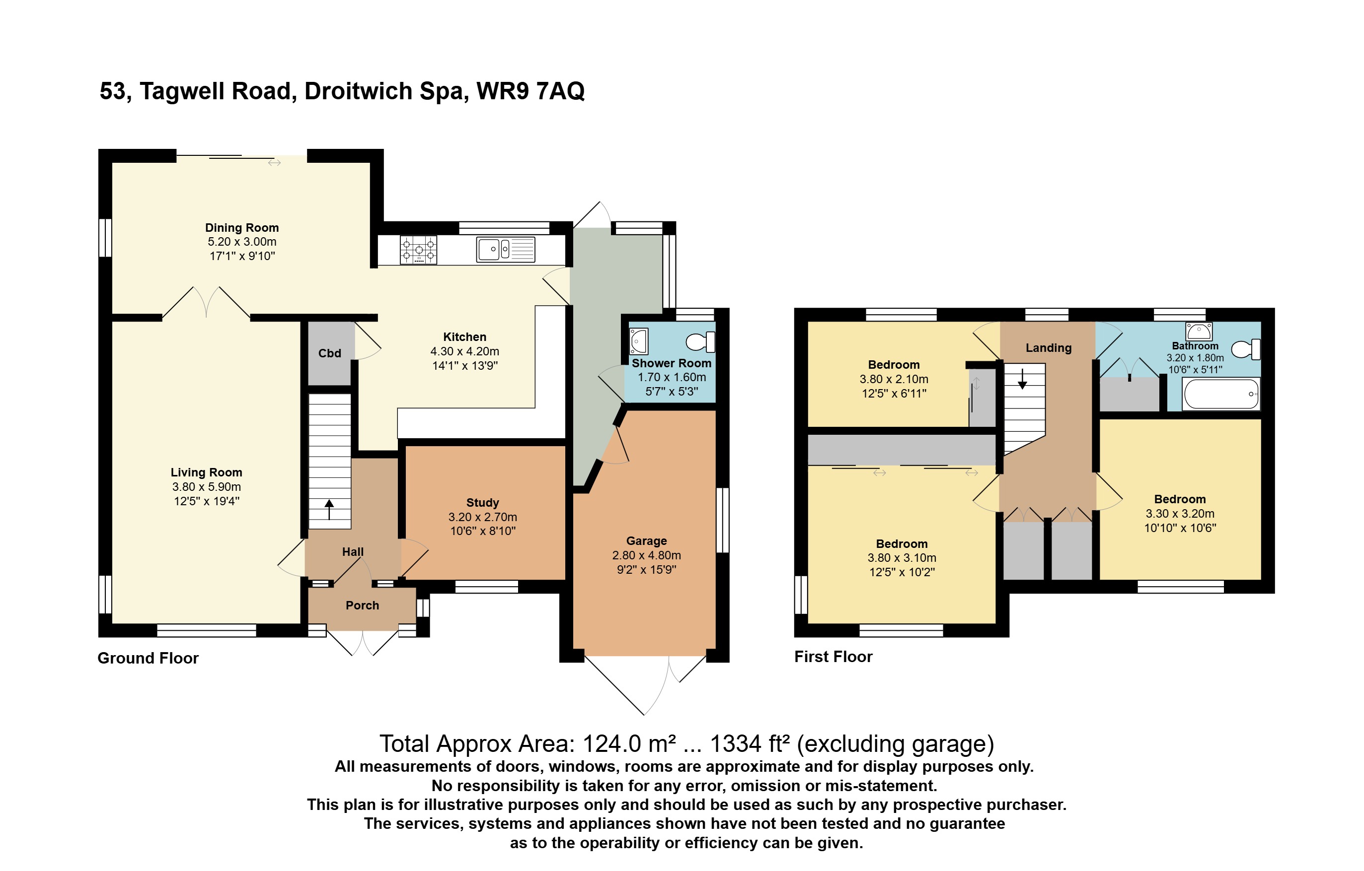 53, Tagwell Road, Worcestershire floorplan