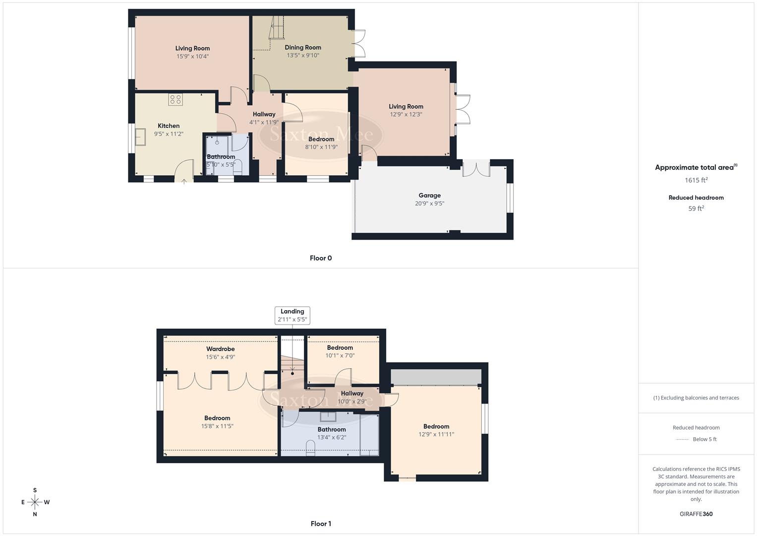 8, Stonelow Crescent, Derbyshire floorplan