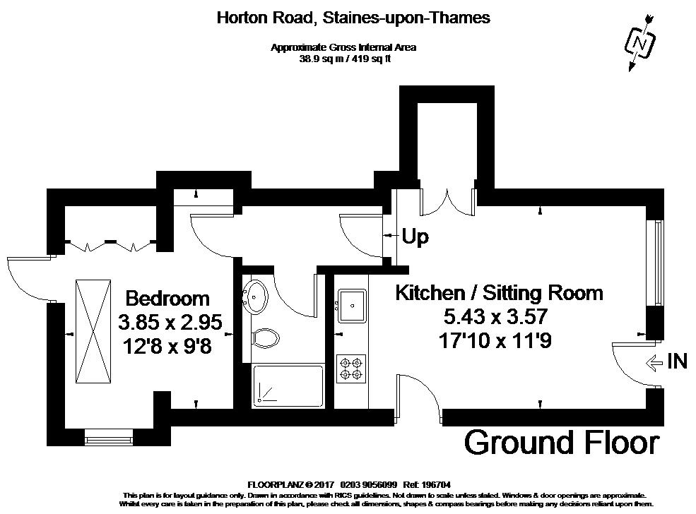 1 Bedrooms Flat to rent in Horton Road, Staines TW19
