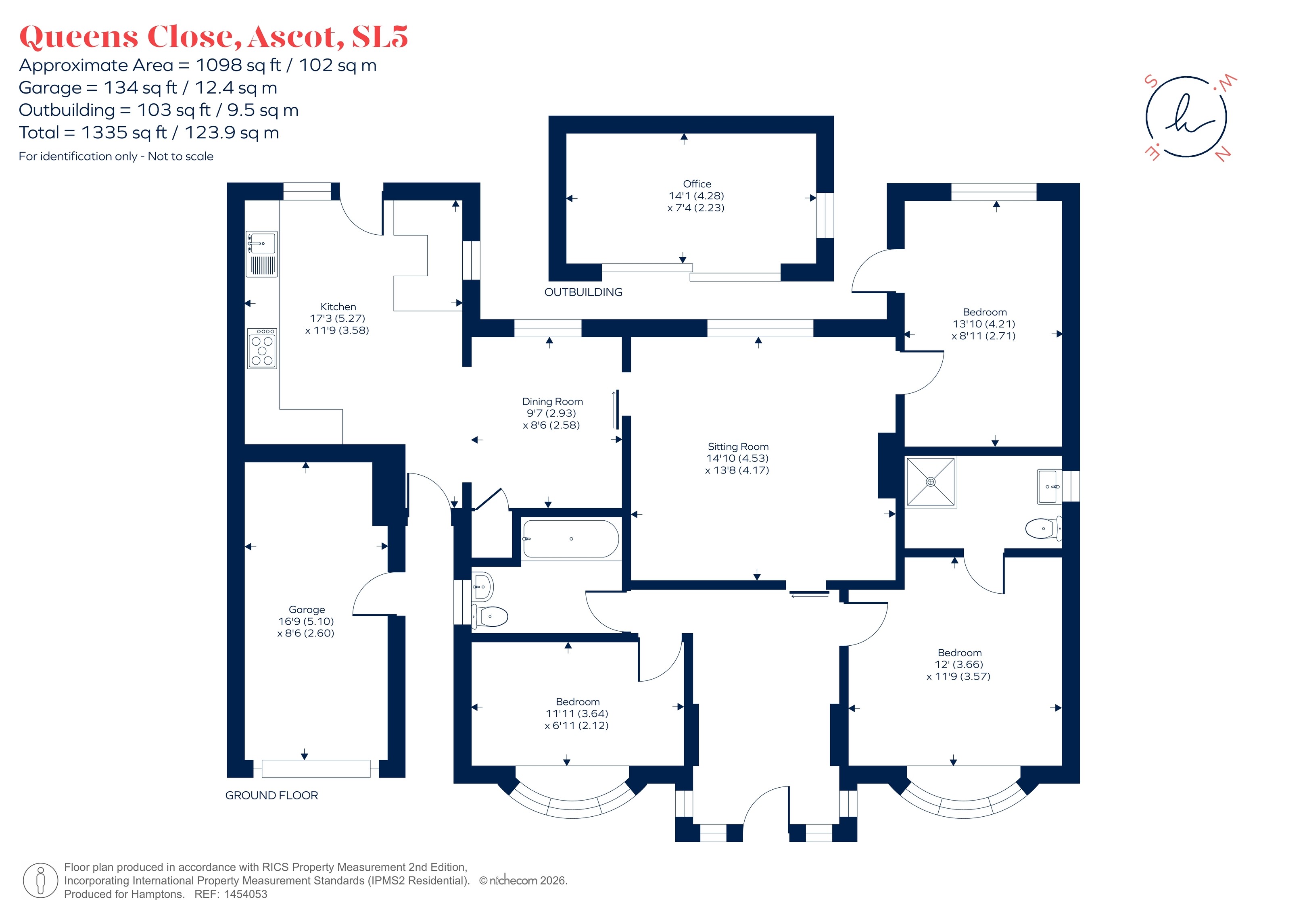 3, Queens Close, Ascot floorplan