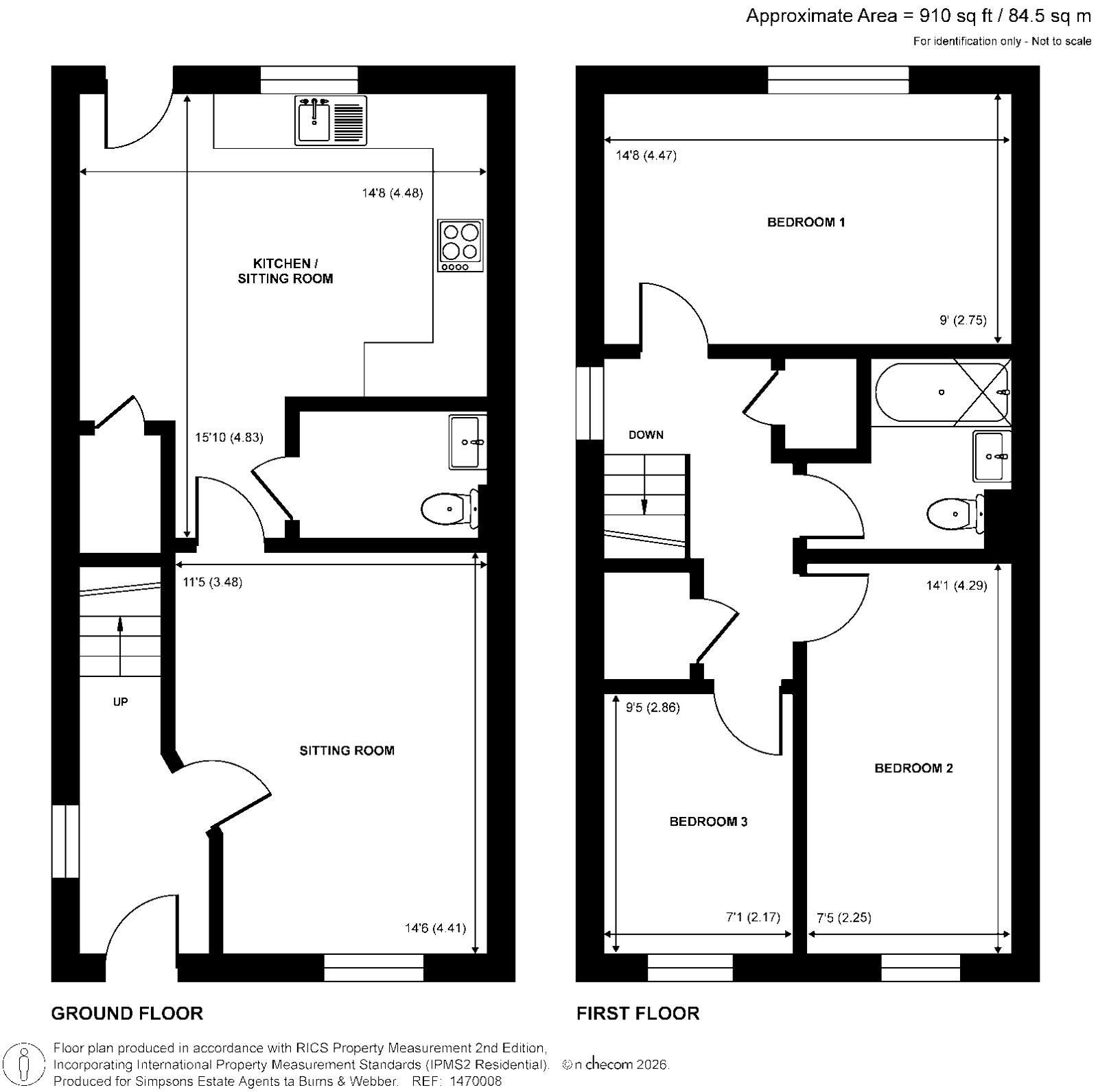 3, Greensand Place, Godalming floorplan