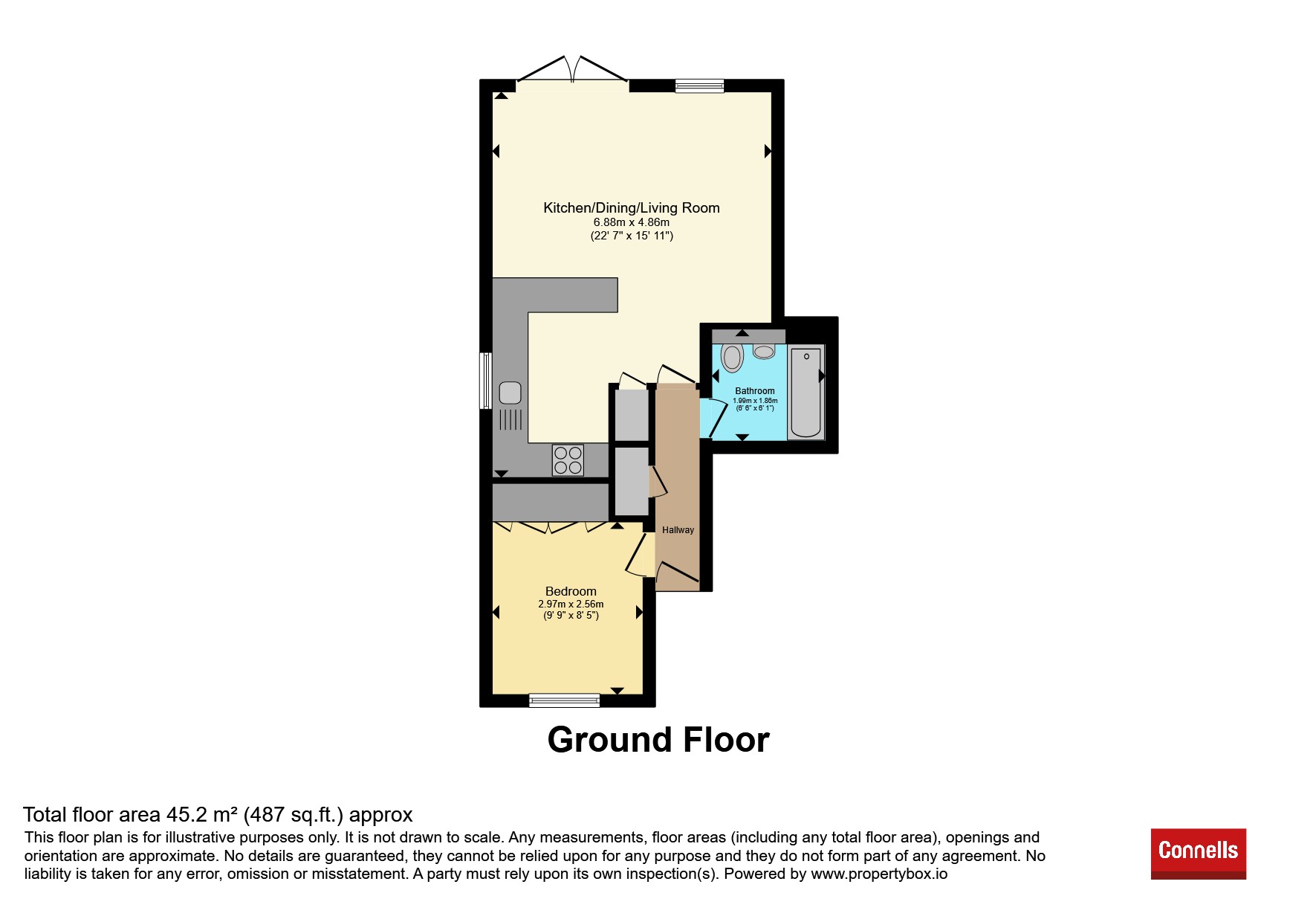 Flat 1, Howard House, 82, Holmesdale Road, Reigate floorplan