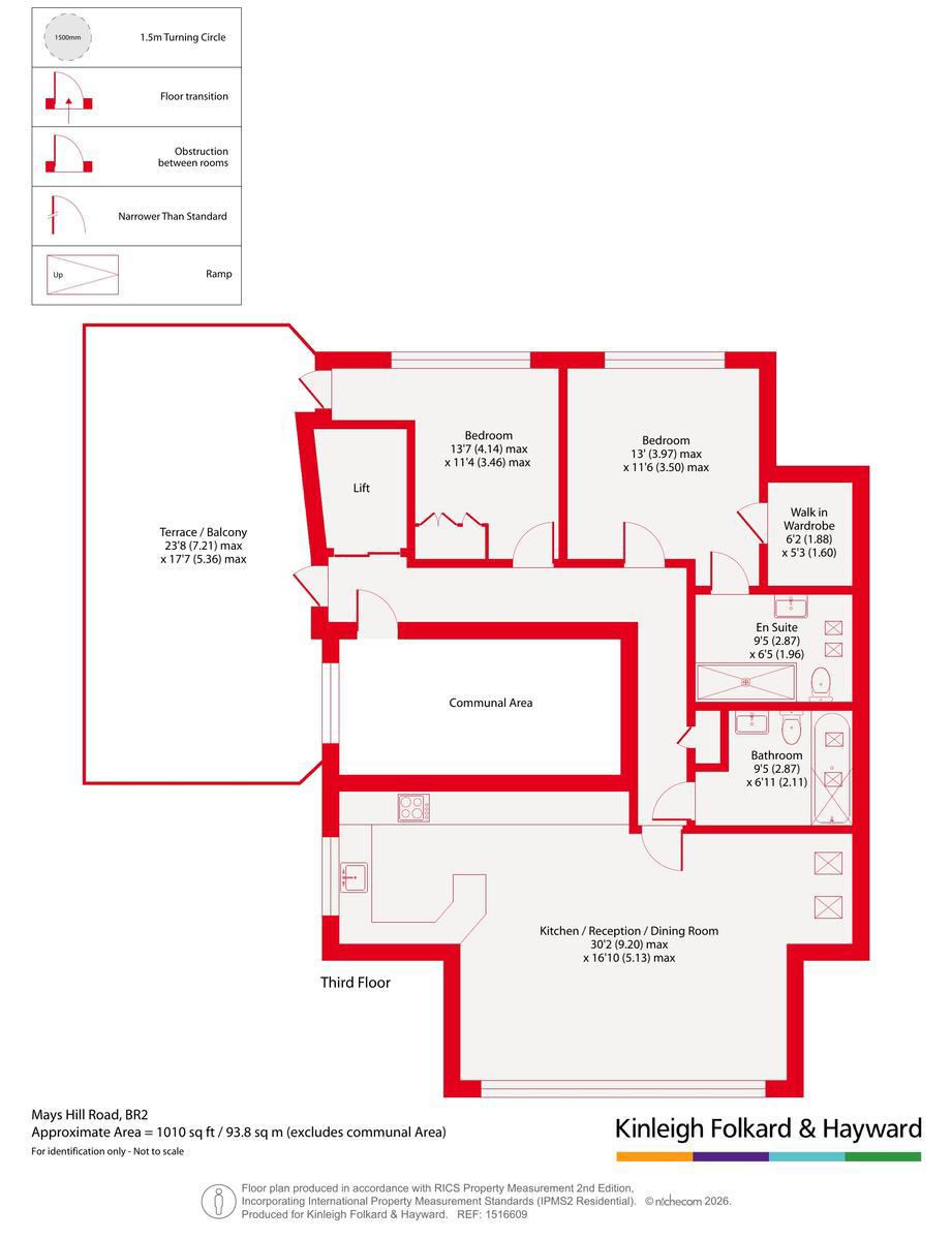 Flat 9, Luca Court, 1, Mays Hill Road, Kent floorplan
