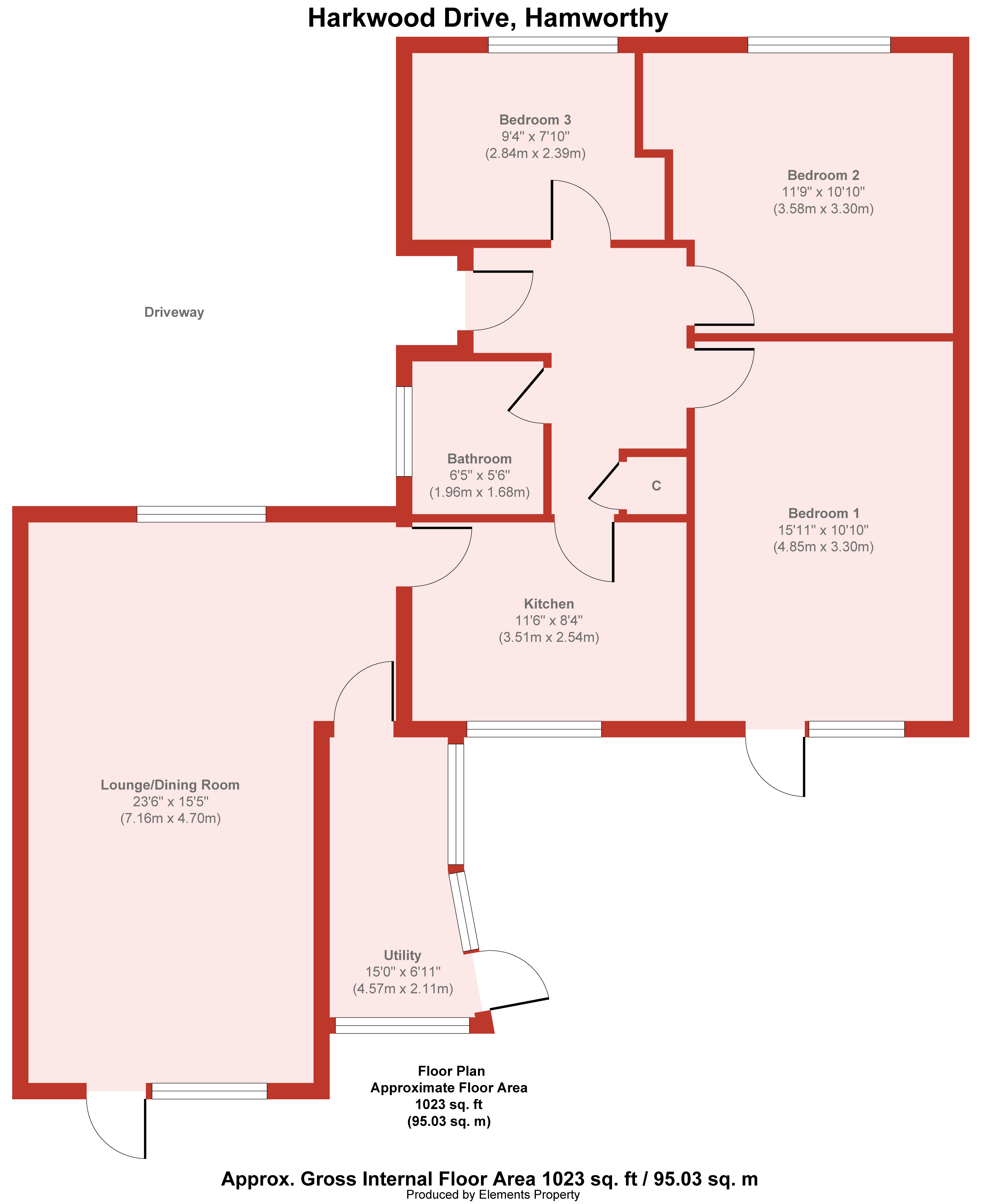 Harkwood Drive, Hamworthy, Poole BH15, 3 bedroom detached bungalow for