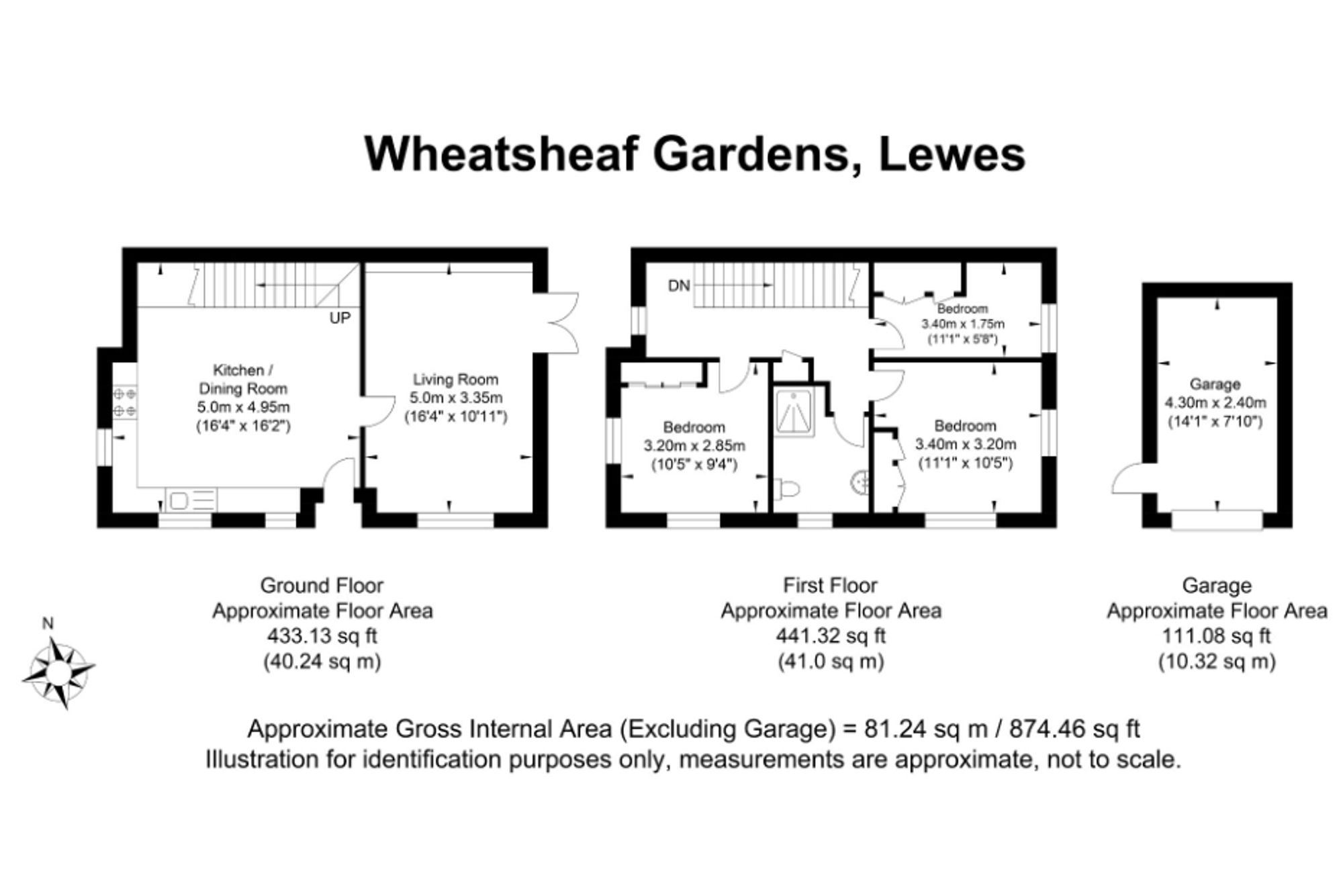 1 Wheatsheaf Gardens, Lewes floorplan