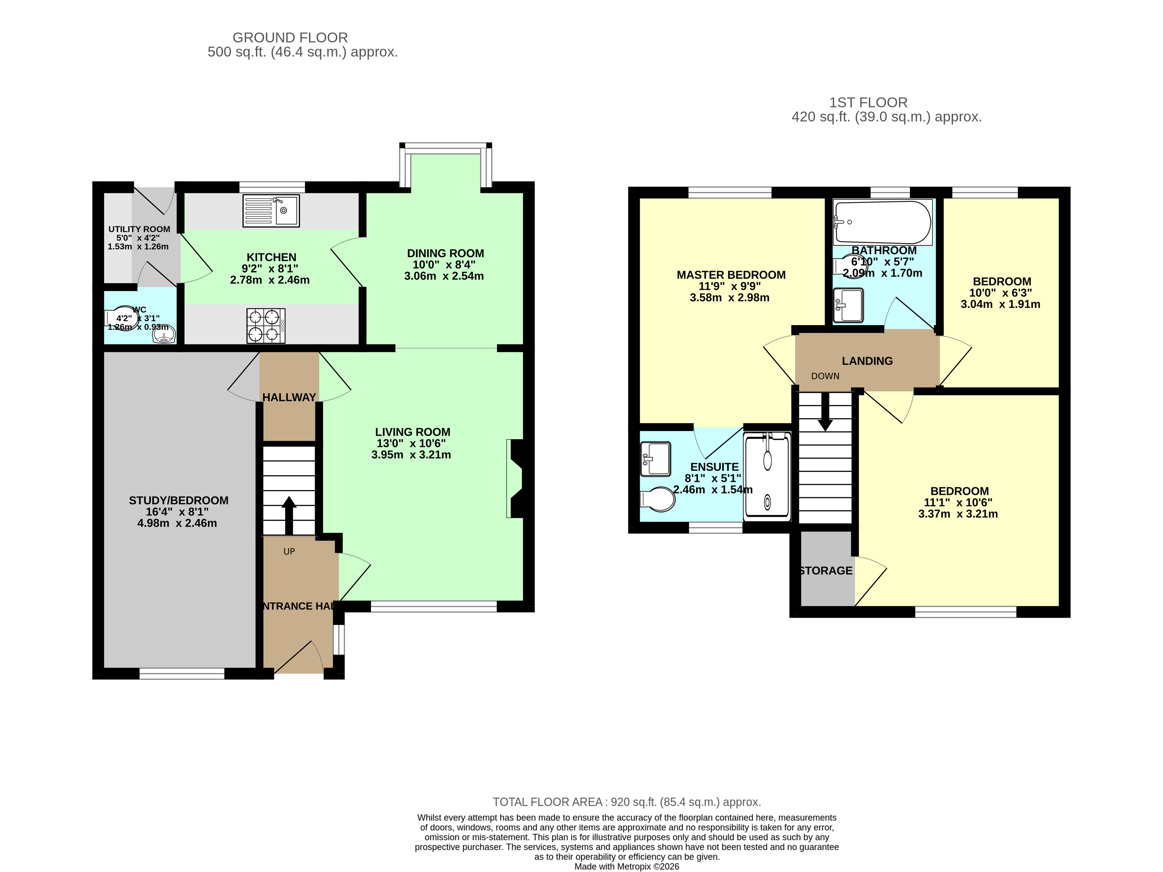 1, Severn Green, York floorplan