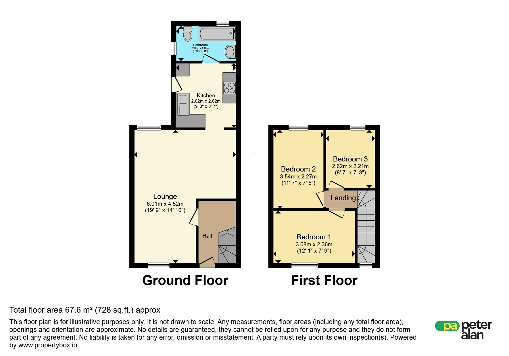 51, John Street, Neath floorplan