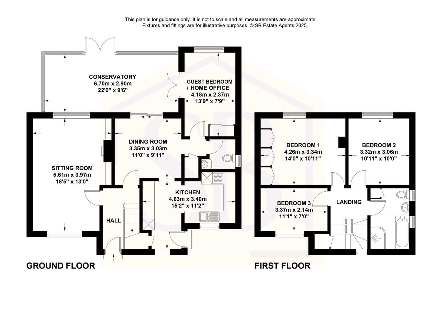76, Hawksworth Lane, Guiseley floorplan