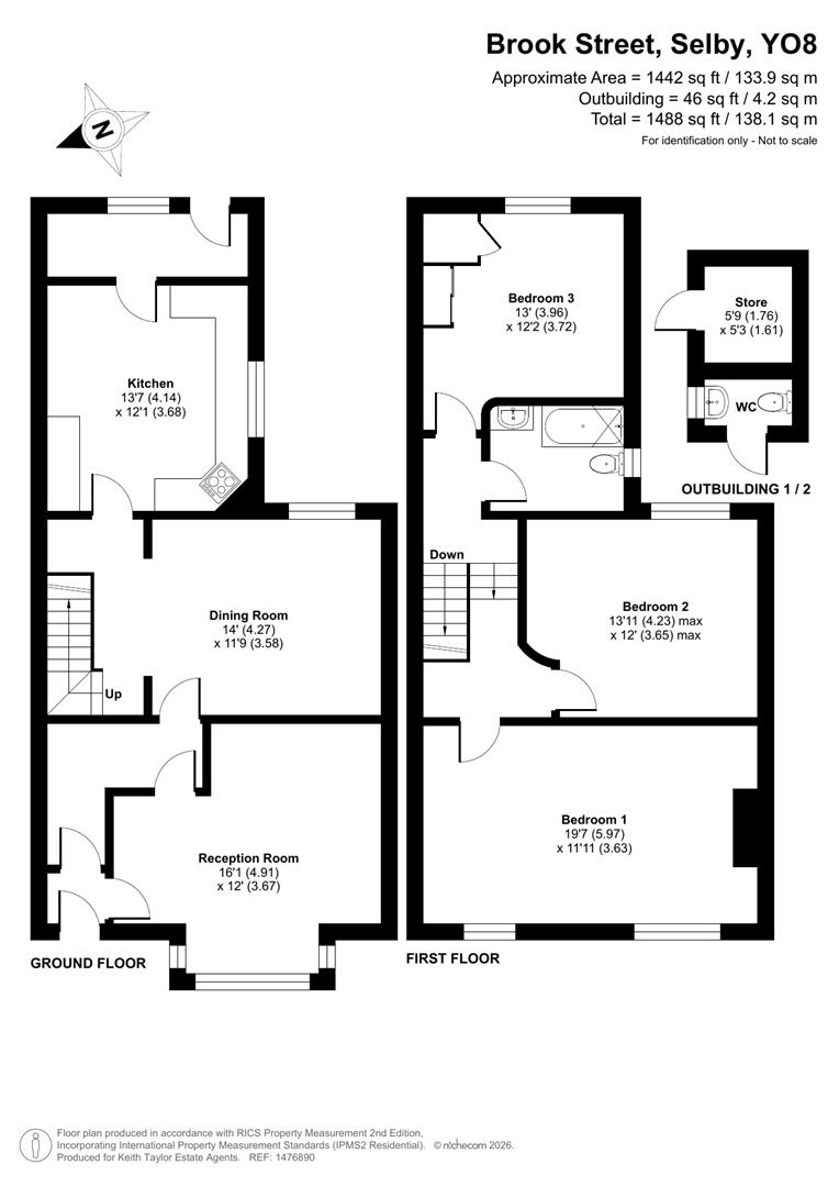 35, Brook Street, Selby floorplan