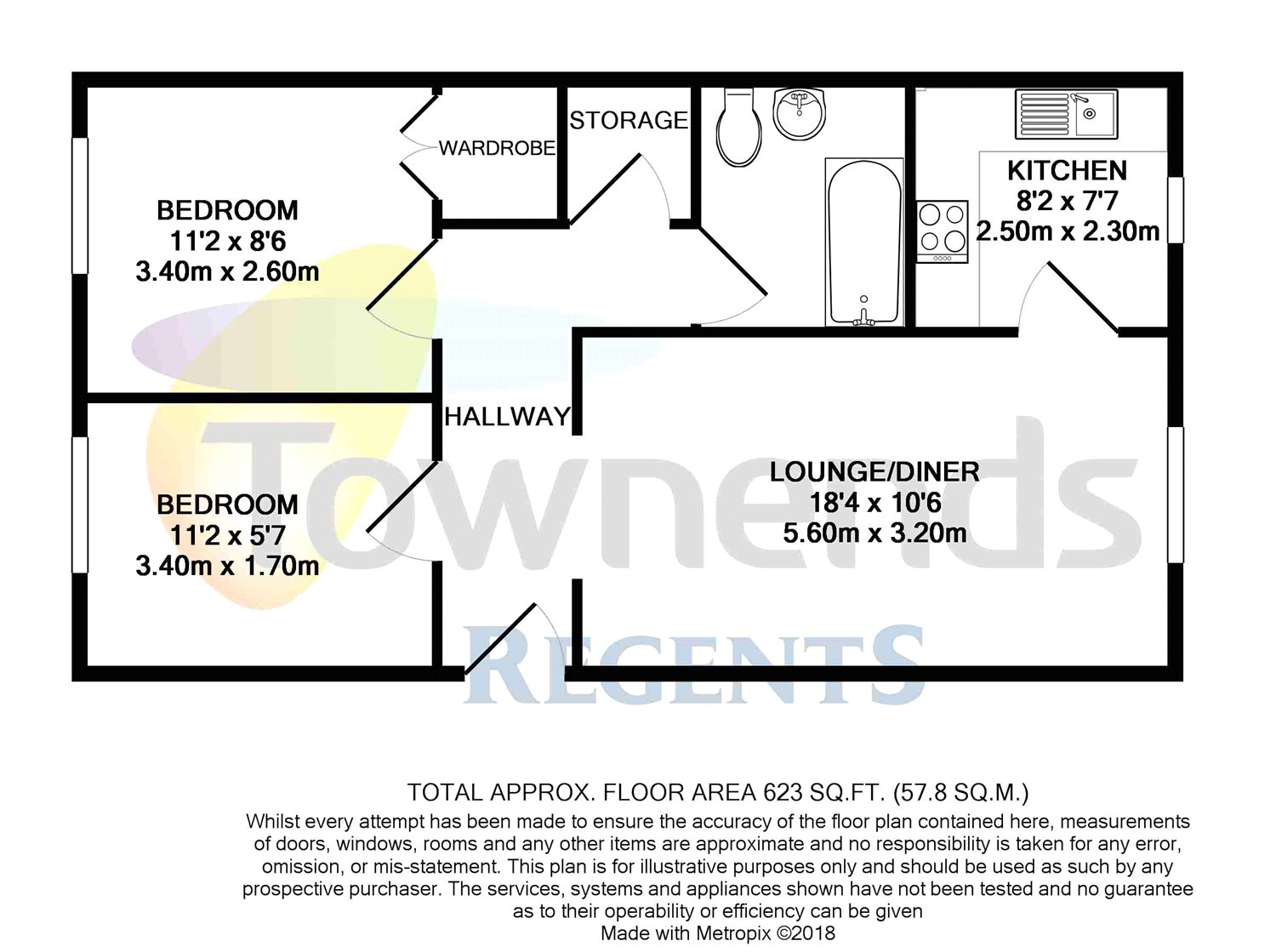 2 Bedrooms Flat to rent in Tucker Road, Ottershaw, Surrey KT16