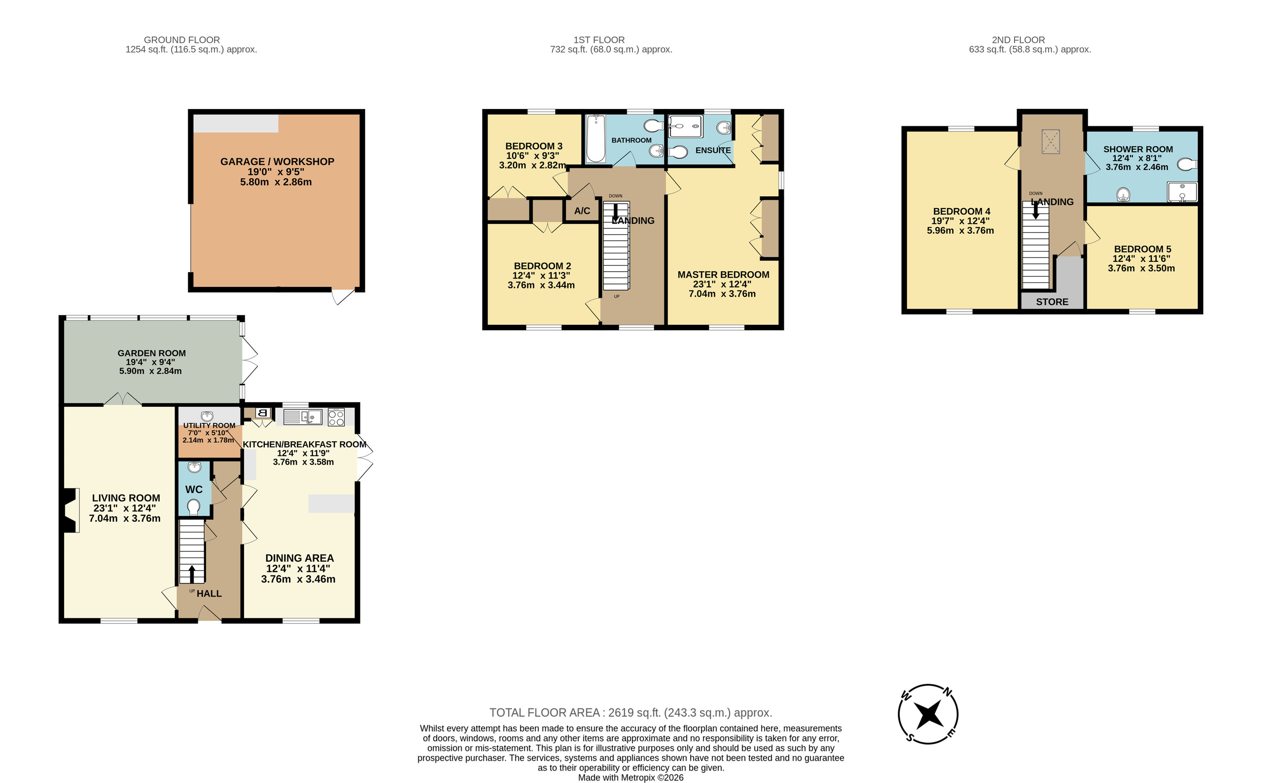 Netherfield, 40 Dunkleys Way, Taunton floorplan