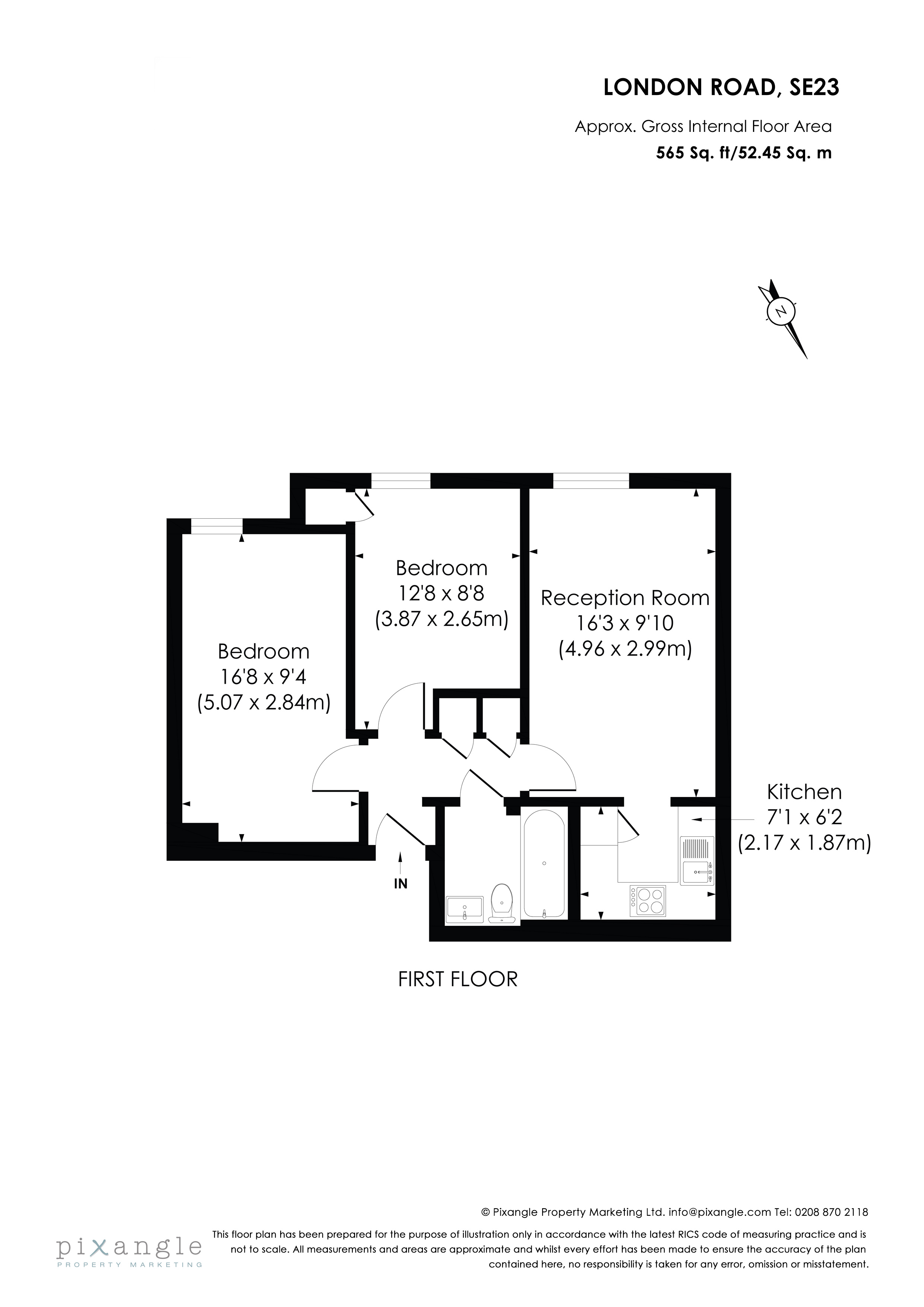 8 Hamlet House, 9, London Road, London floorplan