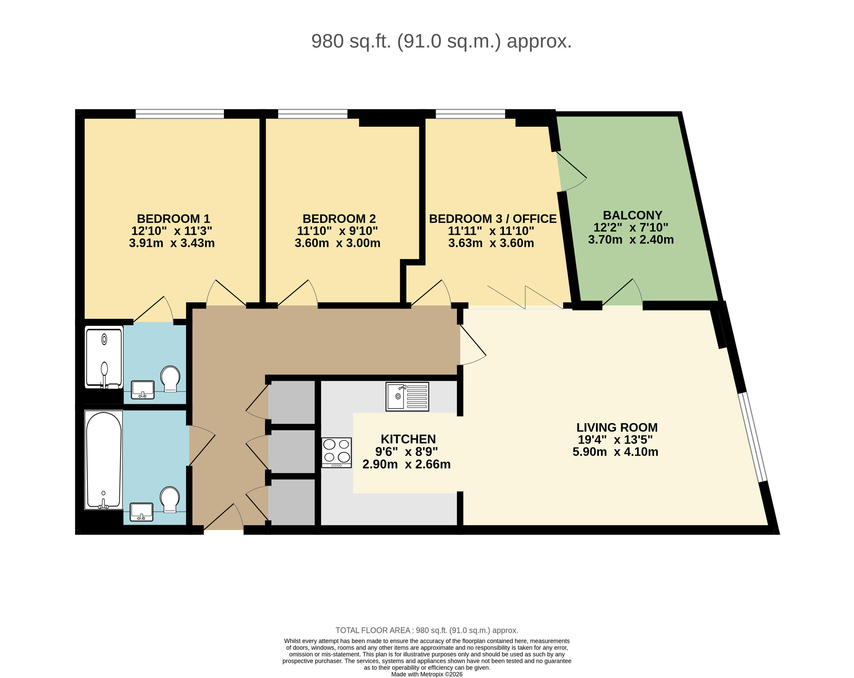 14 Laidlaw House, 15, Medawar Drive, London floorplan