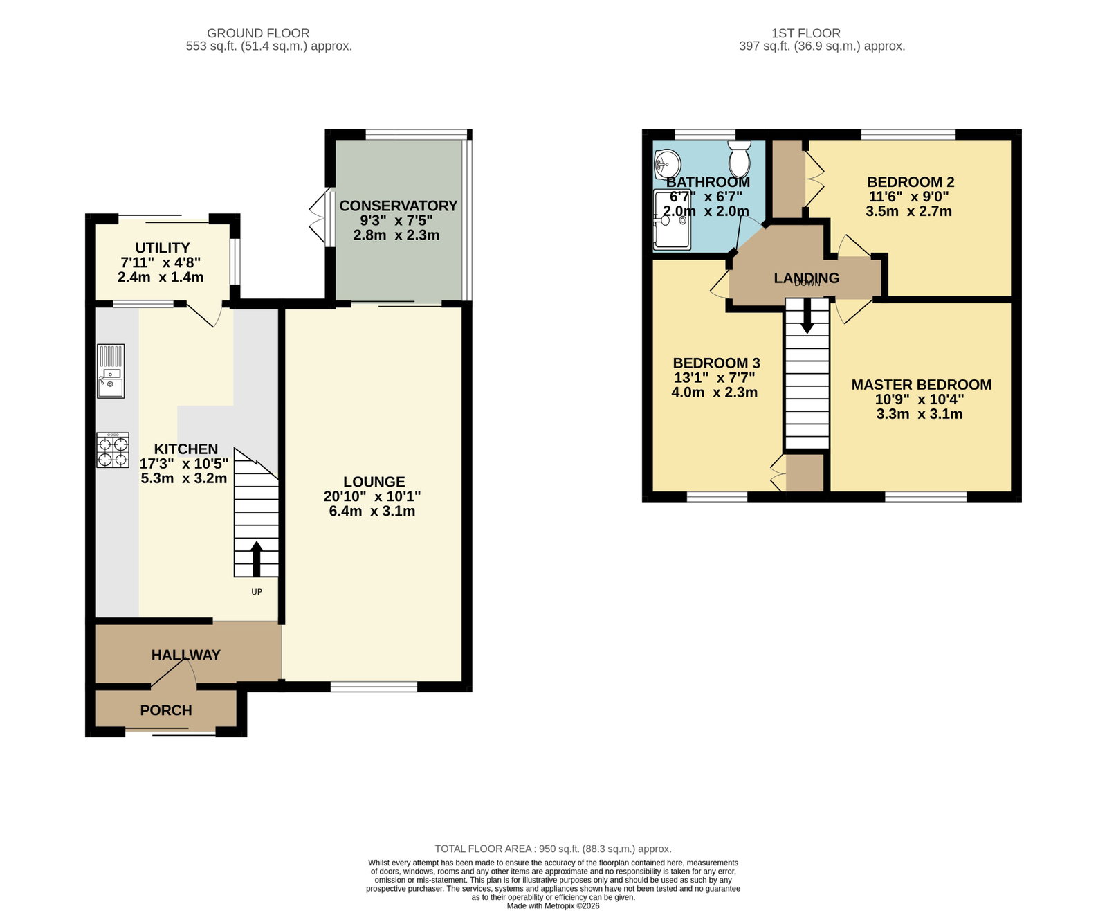 17, Little Belhus Close, South Ockendon floorplan