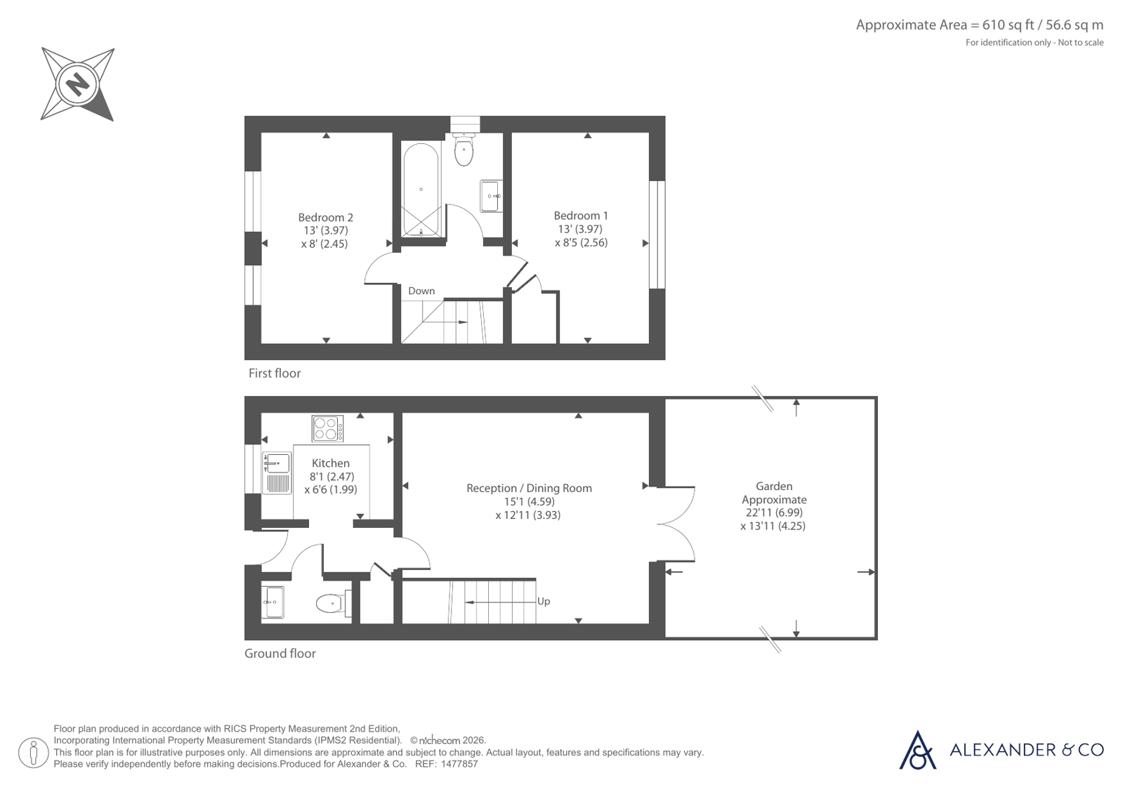 6, Farriers Way, Dunstable floorplan