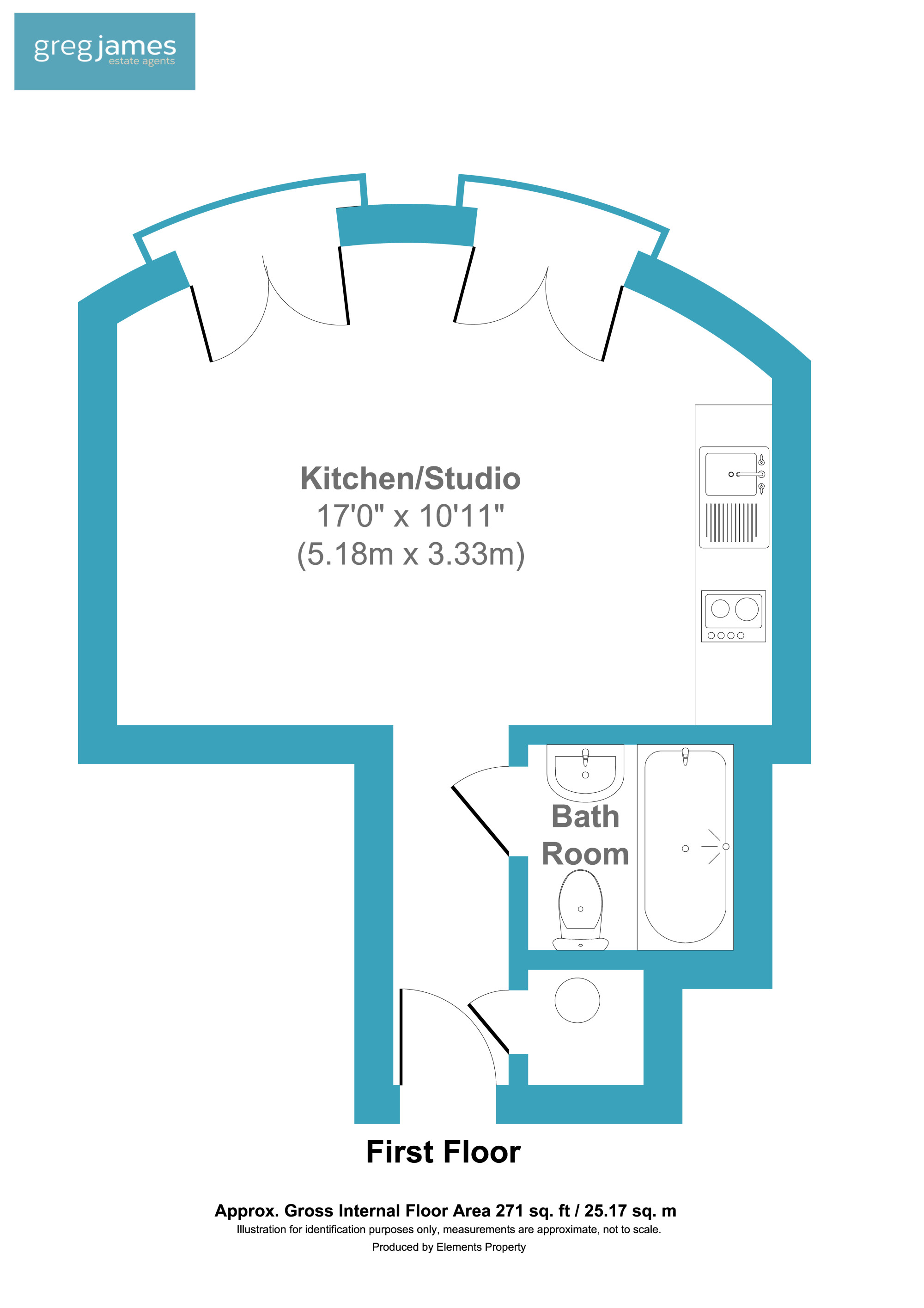 Flat 8, Ashley Gate, Walton-on-Thames floorplan