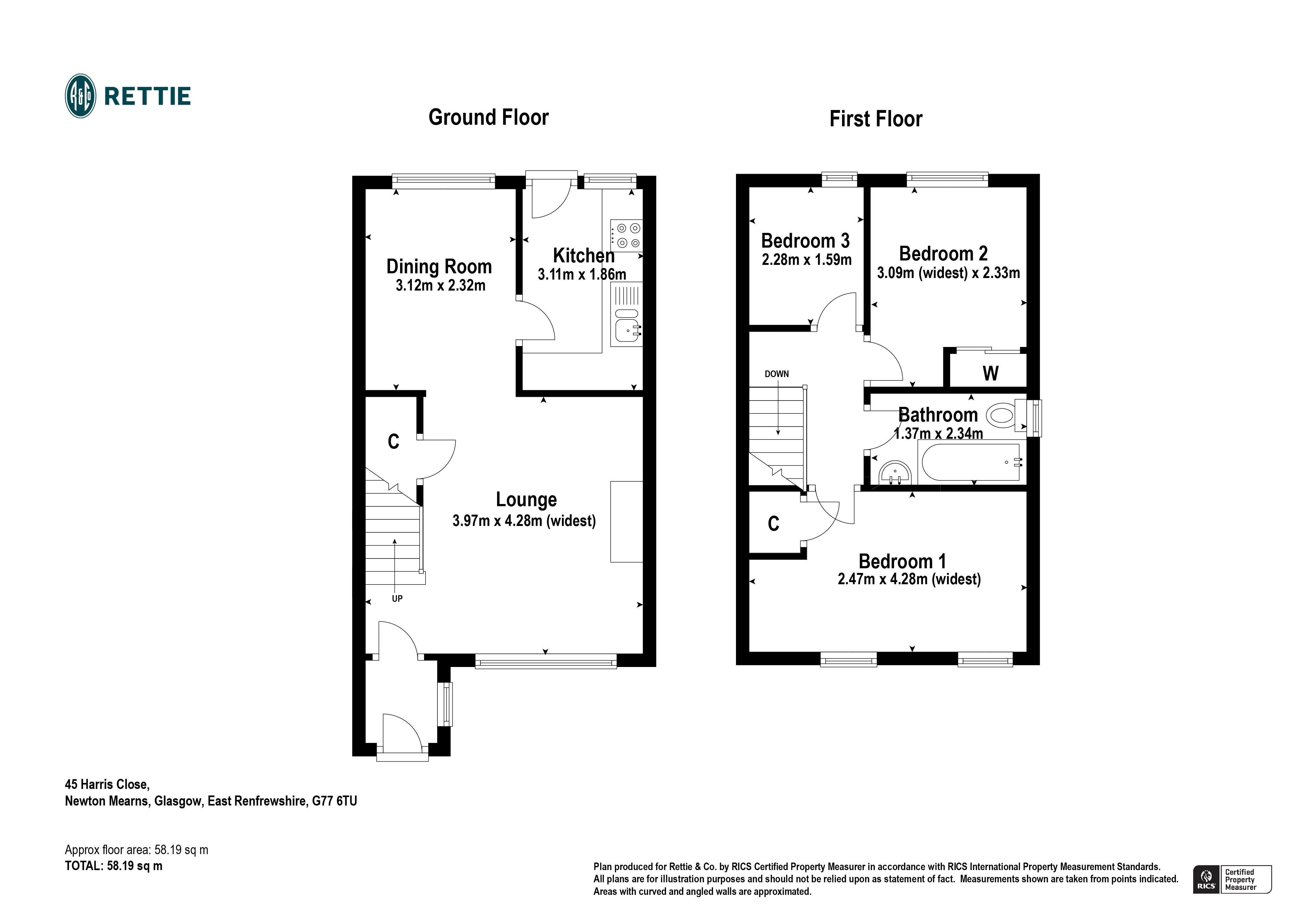 Harris Close, Newton Mearns, Glasgow, East Renfrewshire G77, 3 bedroom semidetached house for