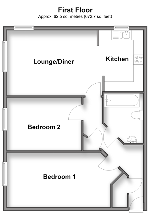 Palm Drive, Rochester floorplan