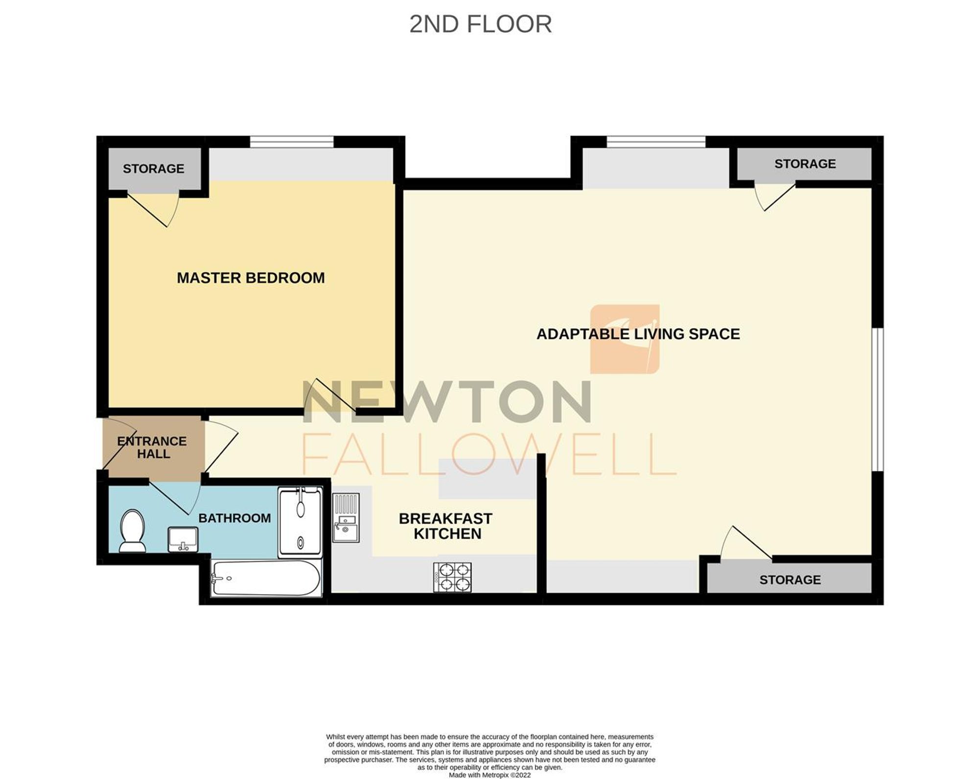 Flat 4, The Ossington Beast Market Hill, Newark floorplan