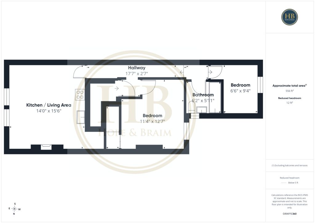 Flat 2, 2 Well Close Terrace, Whitby floorplan