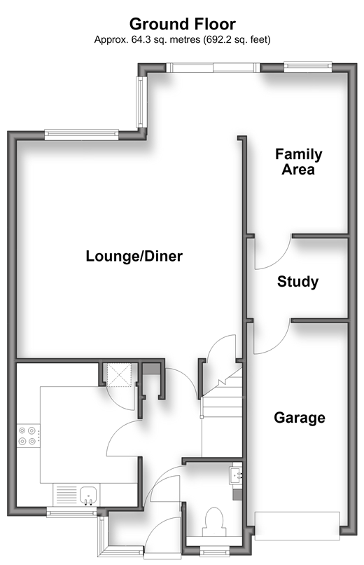 Blake Drive Larkfield, Aylesford floorplan