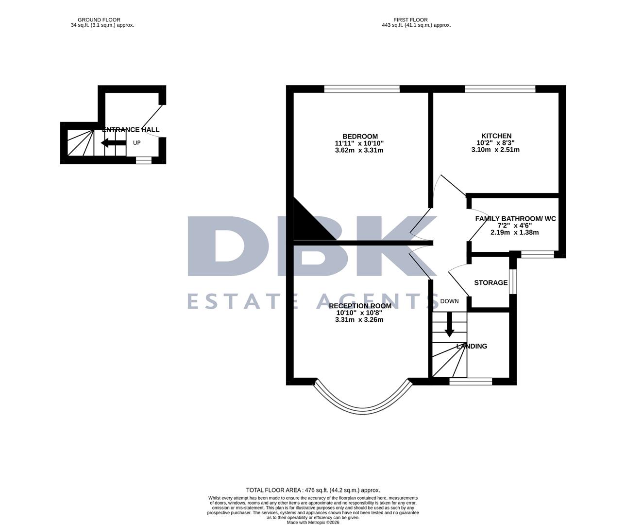 76A, Staines Road, Feltham floorplan
