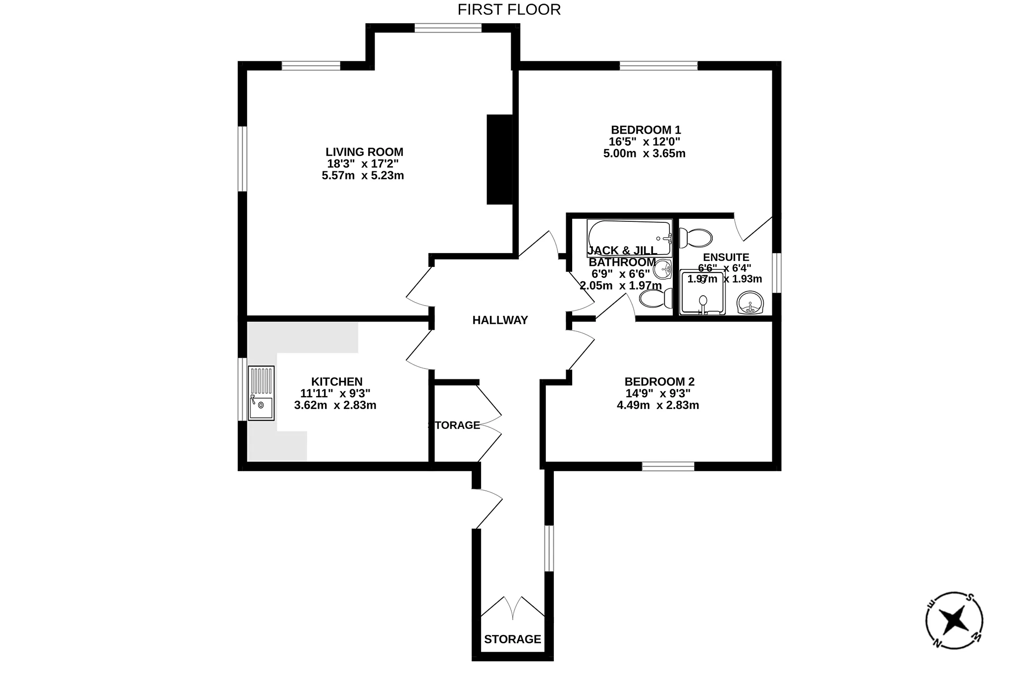 2, Douglas Bay Apartments, Onchan floorplan