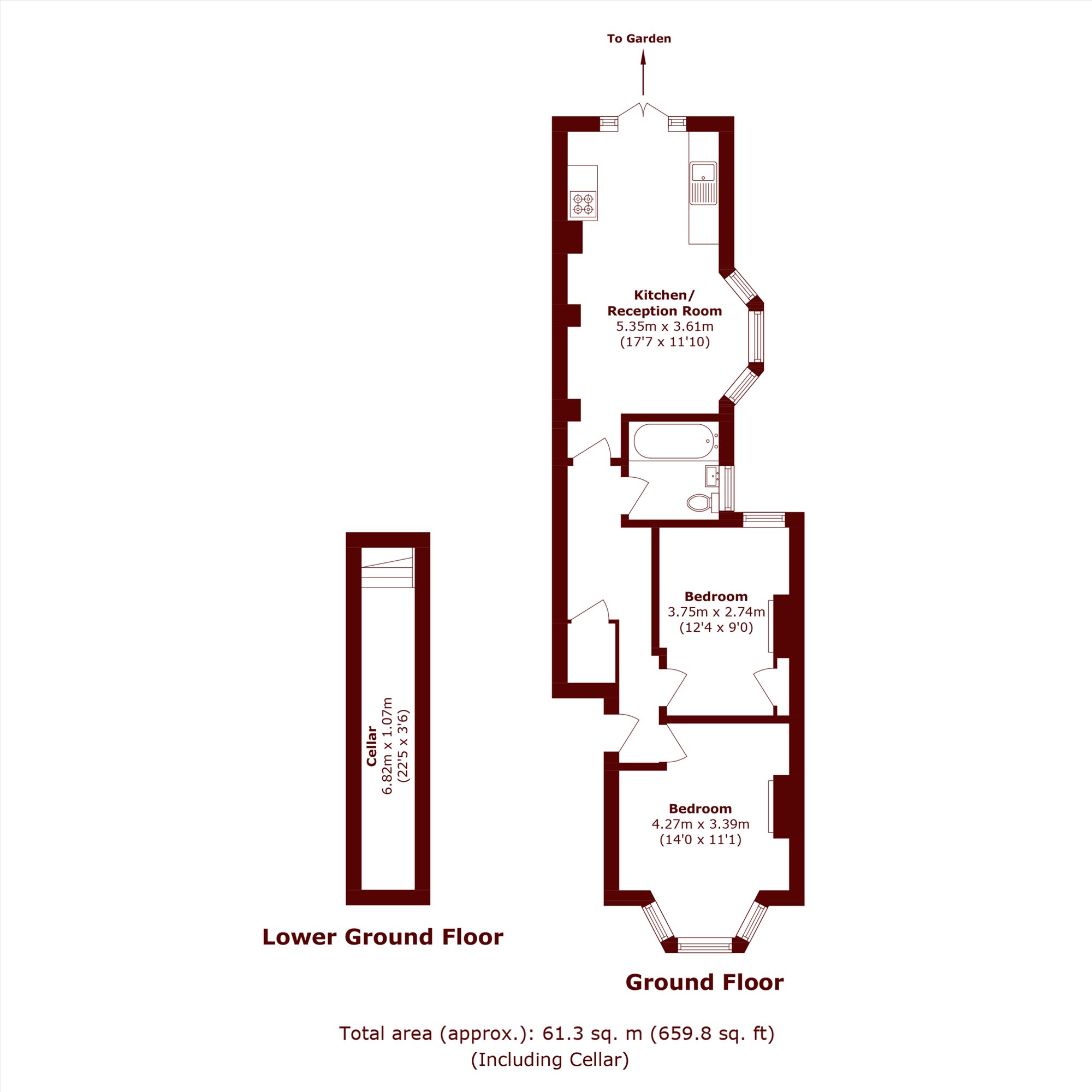 Ground Floor Flat, 10, Abernethy Road, LONDON floorplan