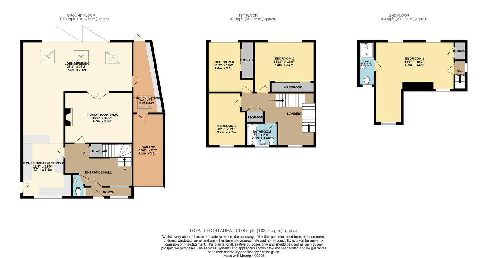 56, Church Road, Burntwood floorplan